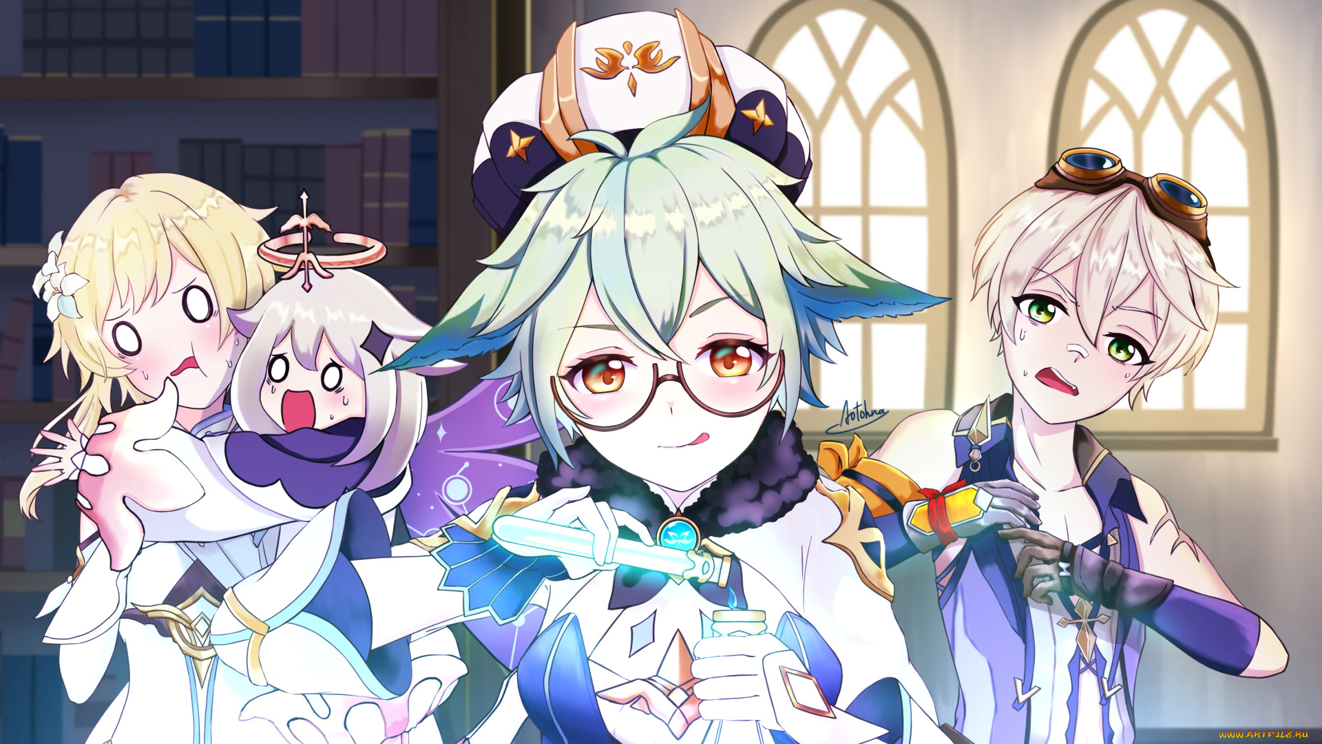 аниме, genshin, impact, genshin, impact