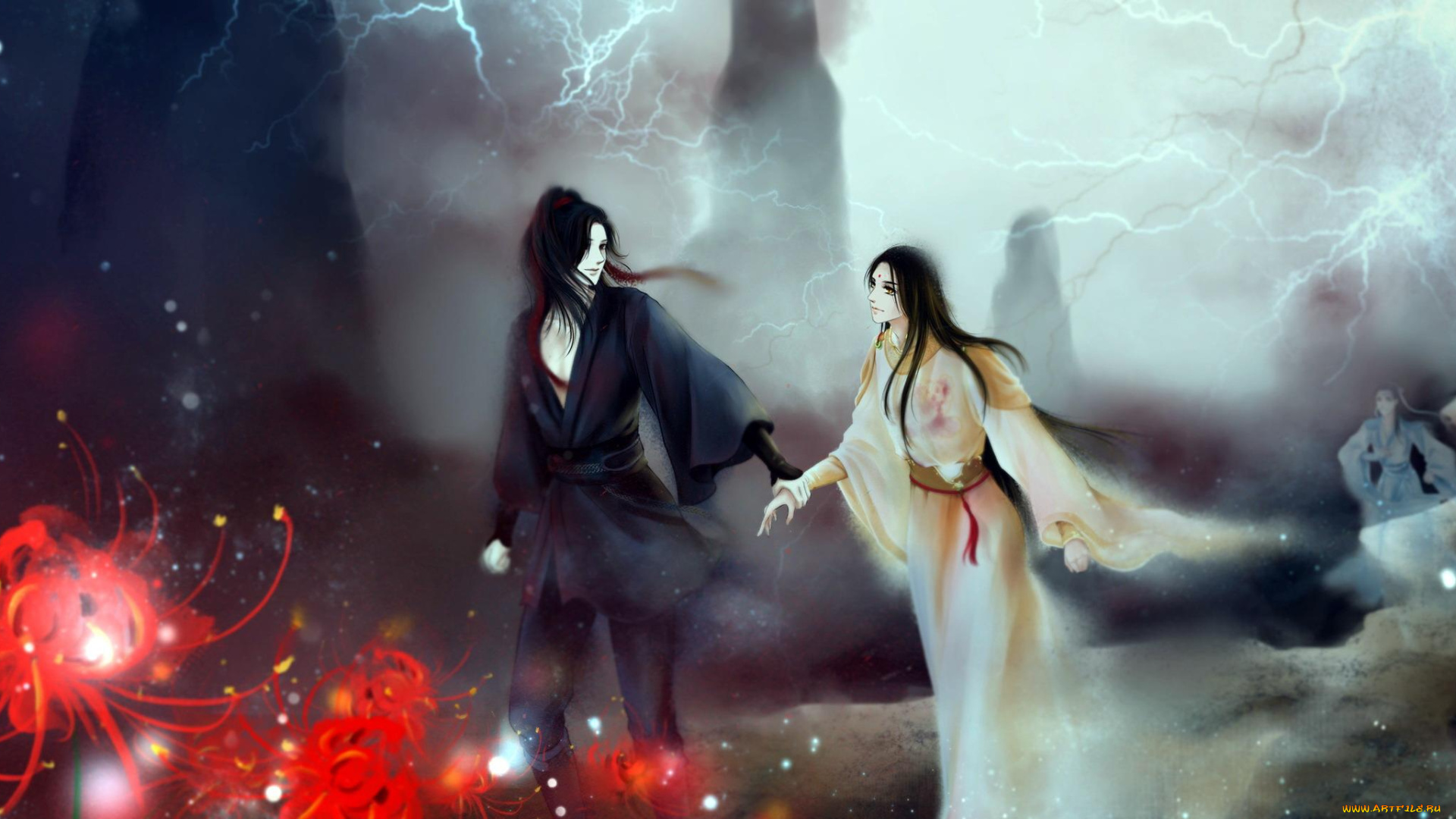 аниме, mo, dao, zu, shi, вэй, усянь, девушка, дорога