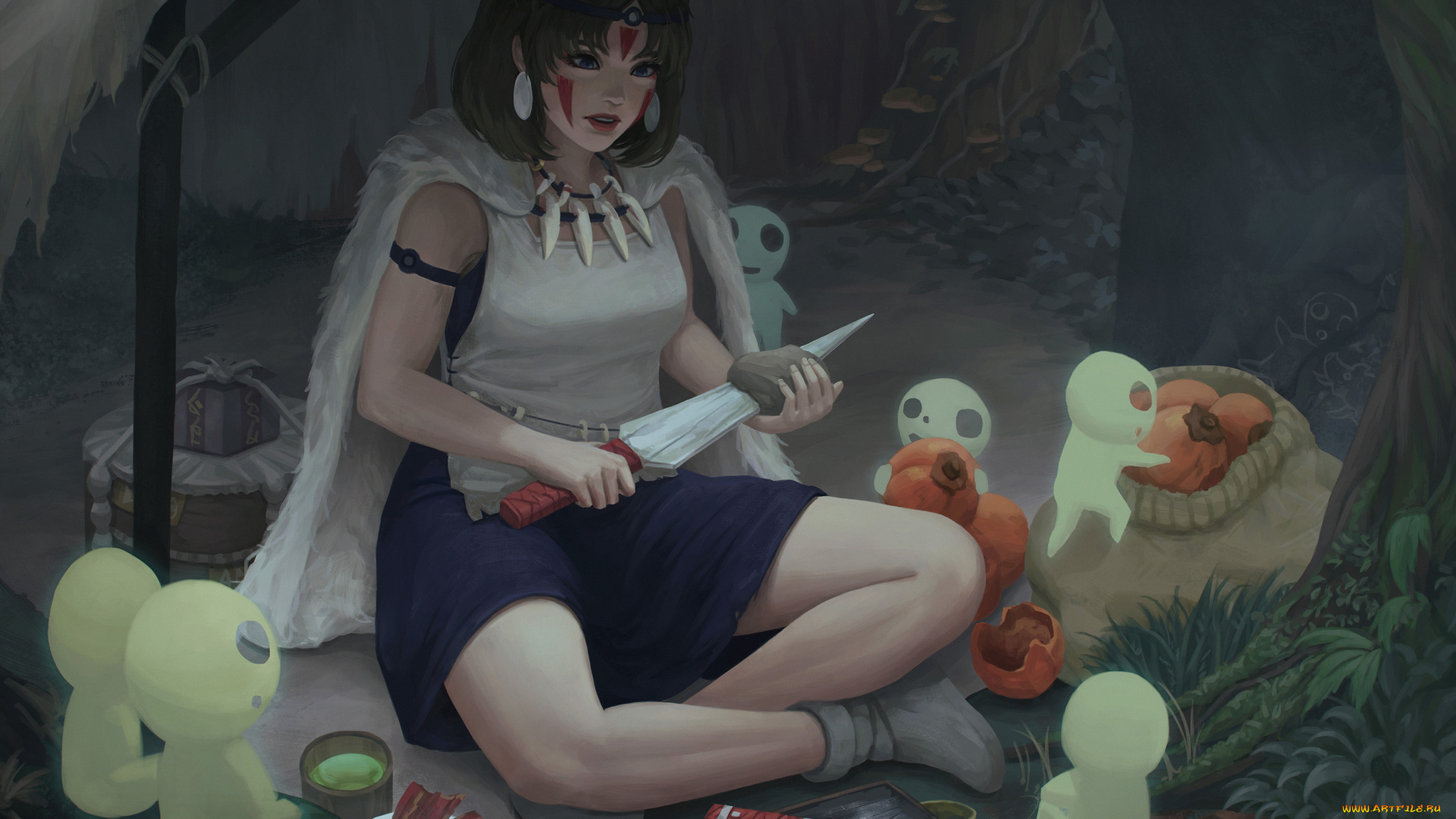 аниме, mononoke, hime, принцесса, мононоке