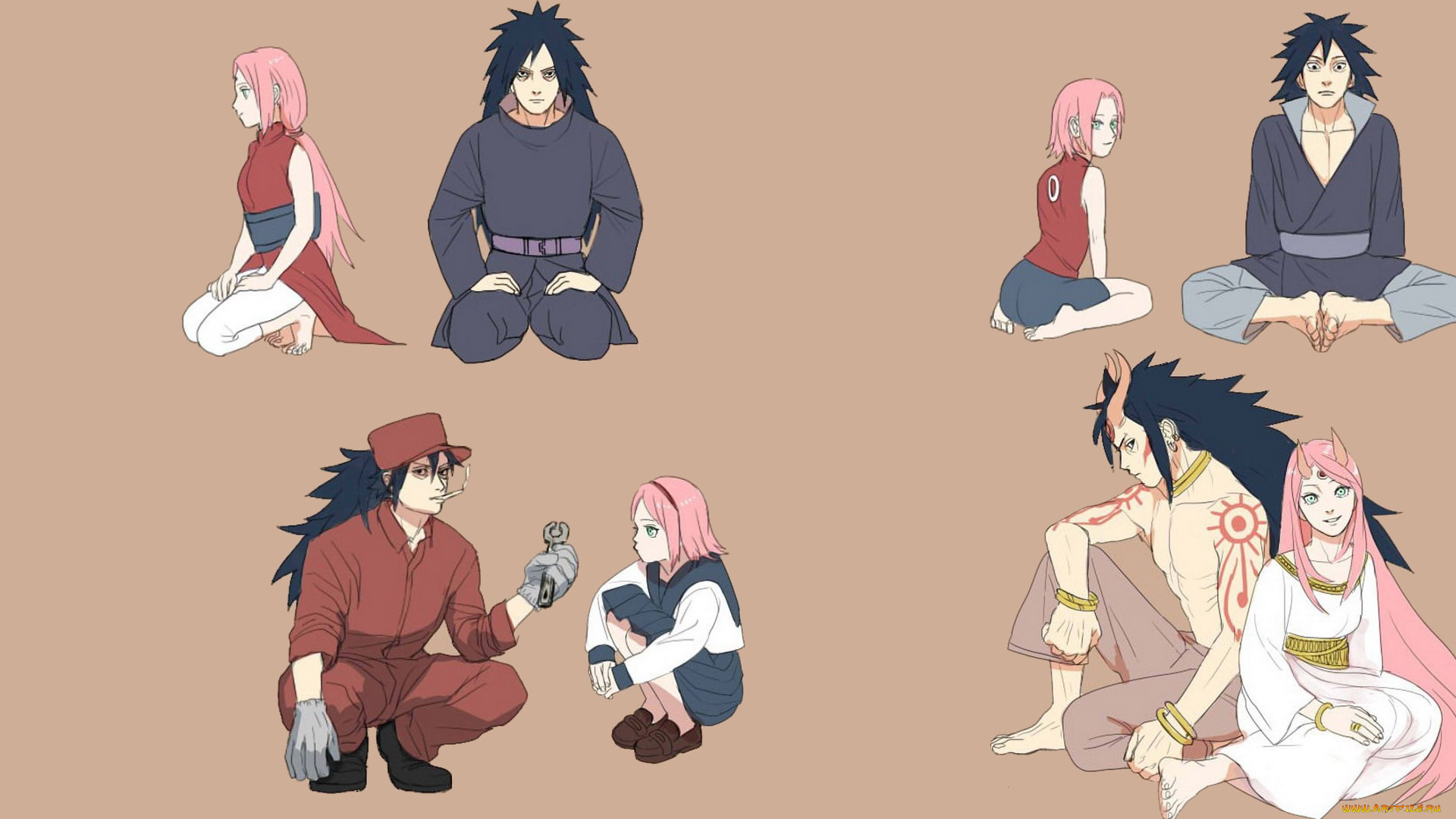 аниме, naruto, сакура, мадара, образы