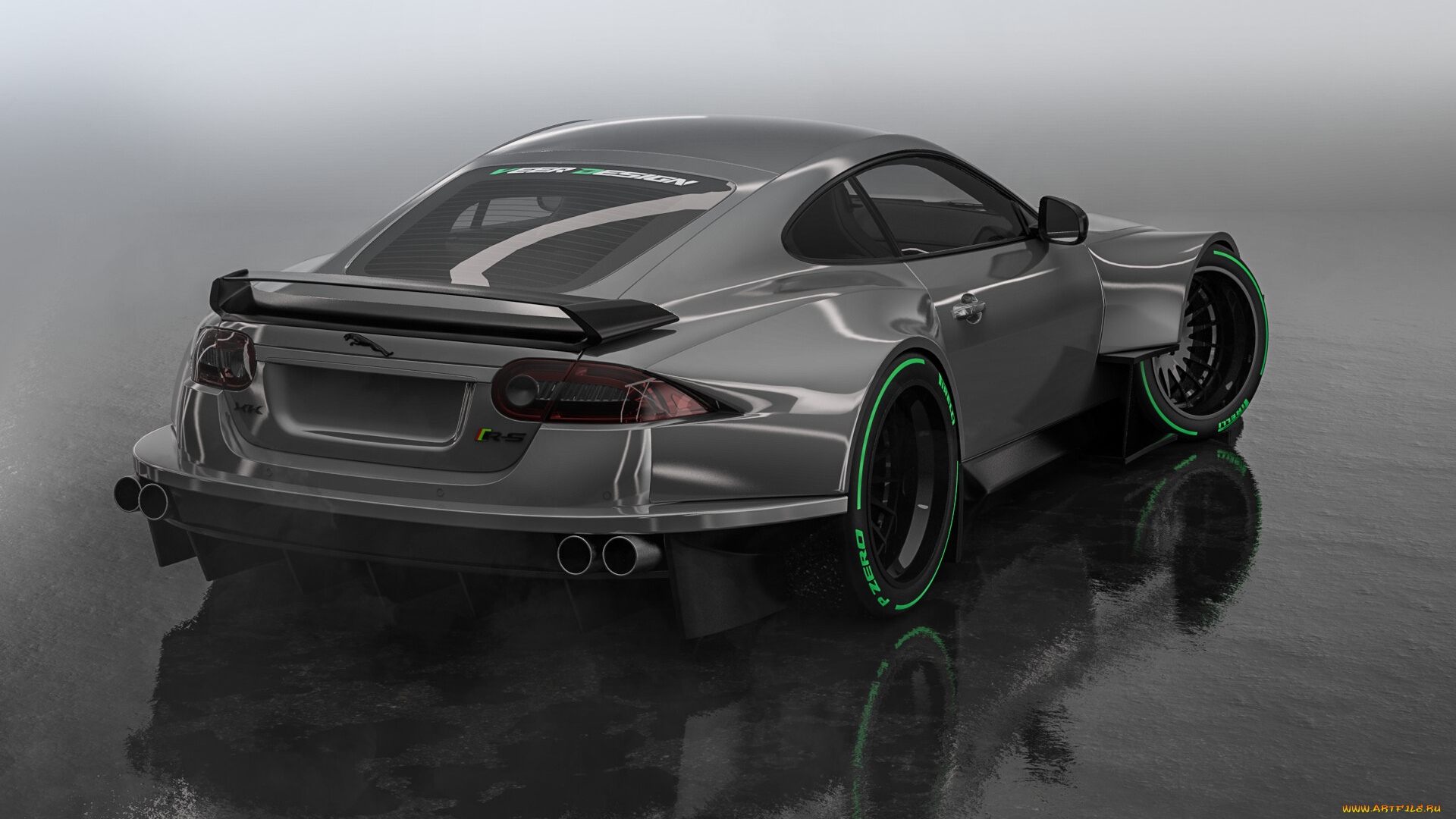 jaguar, xk-r, widebody, автомобили, 3д, jaguar, xkr, widebody