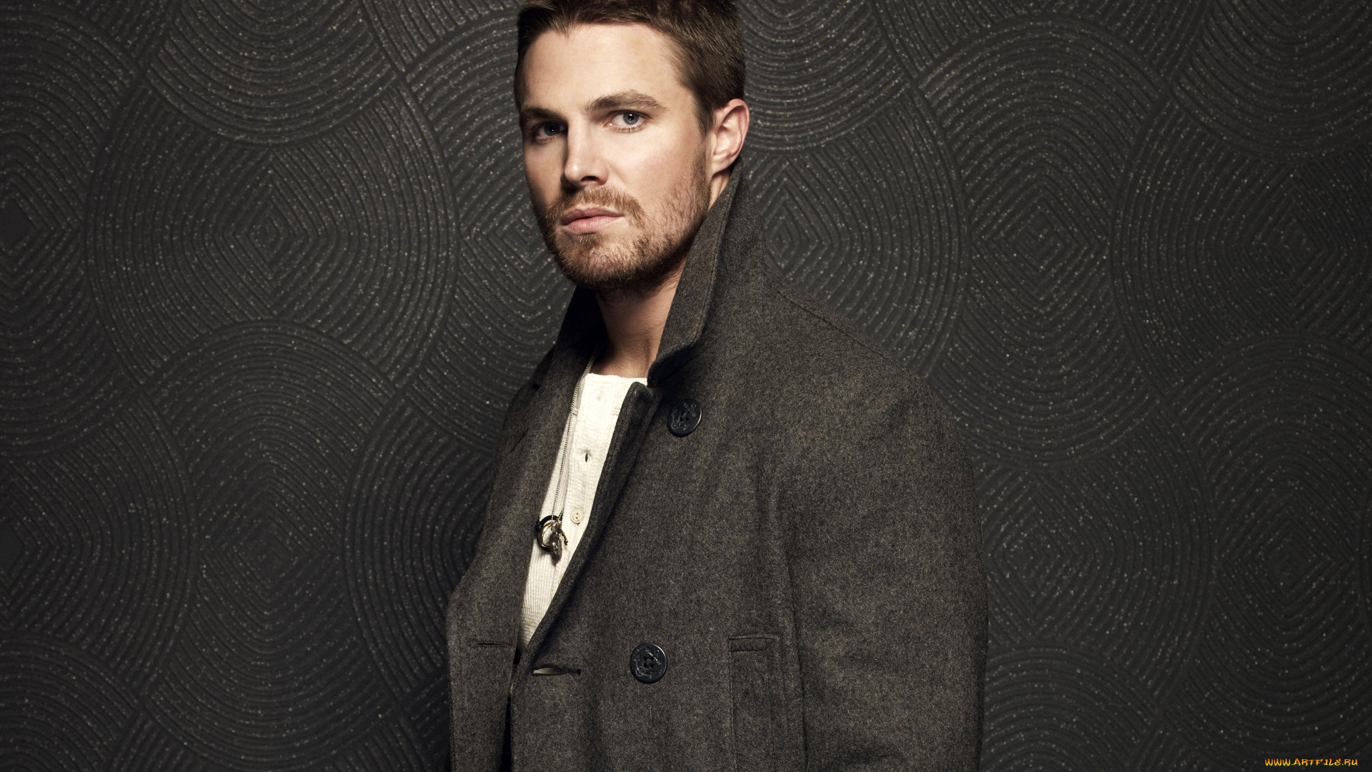 мужчины, stephen, amell, актер, щетина, пальто