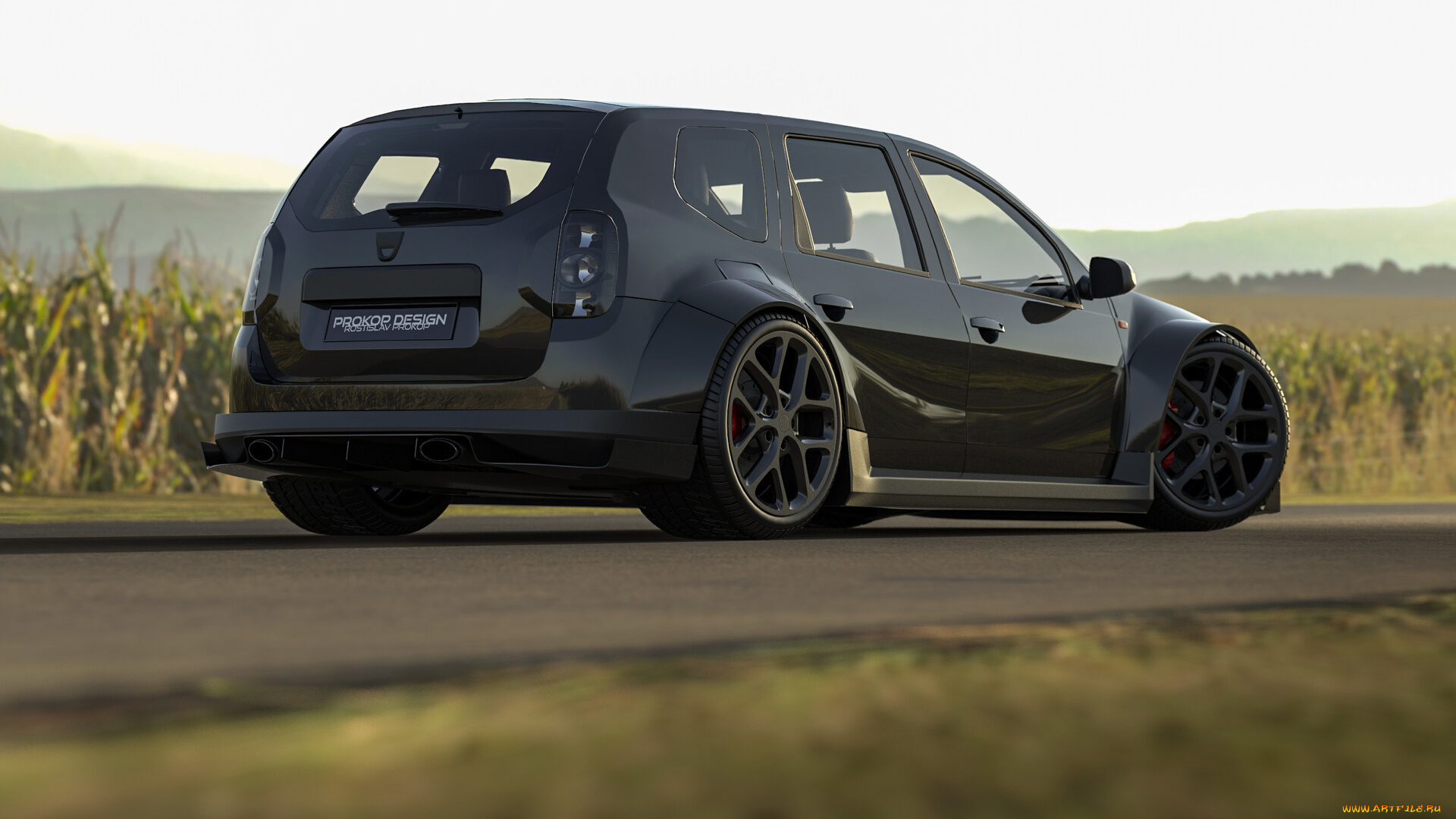 renault, duster, black, edition, автомобили, 3д, renault, duster, black, edition