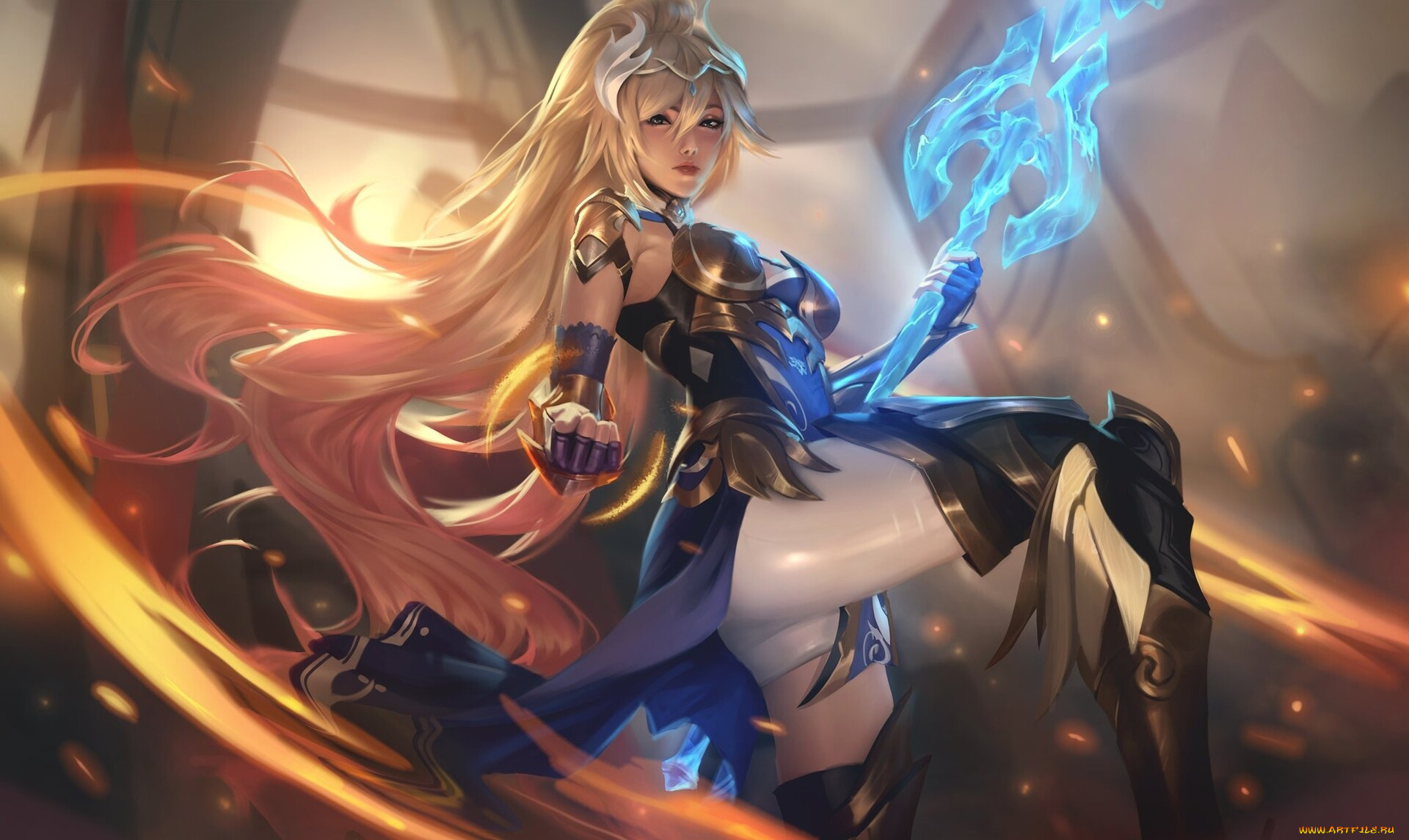 фэнтези, маги, , волшебники, девушка, посох