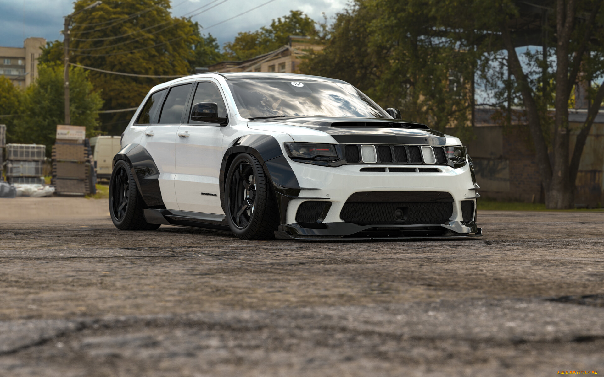 jeep, track, hawk, american, daddy, автомобили, 3д, jeep, track, hawk, american, daddy