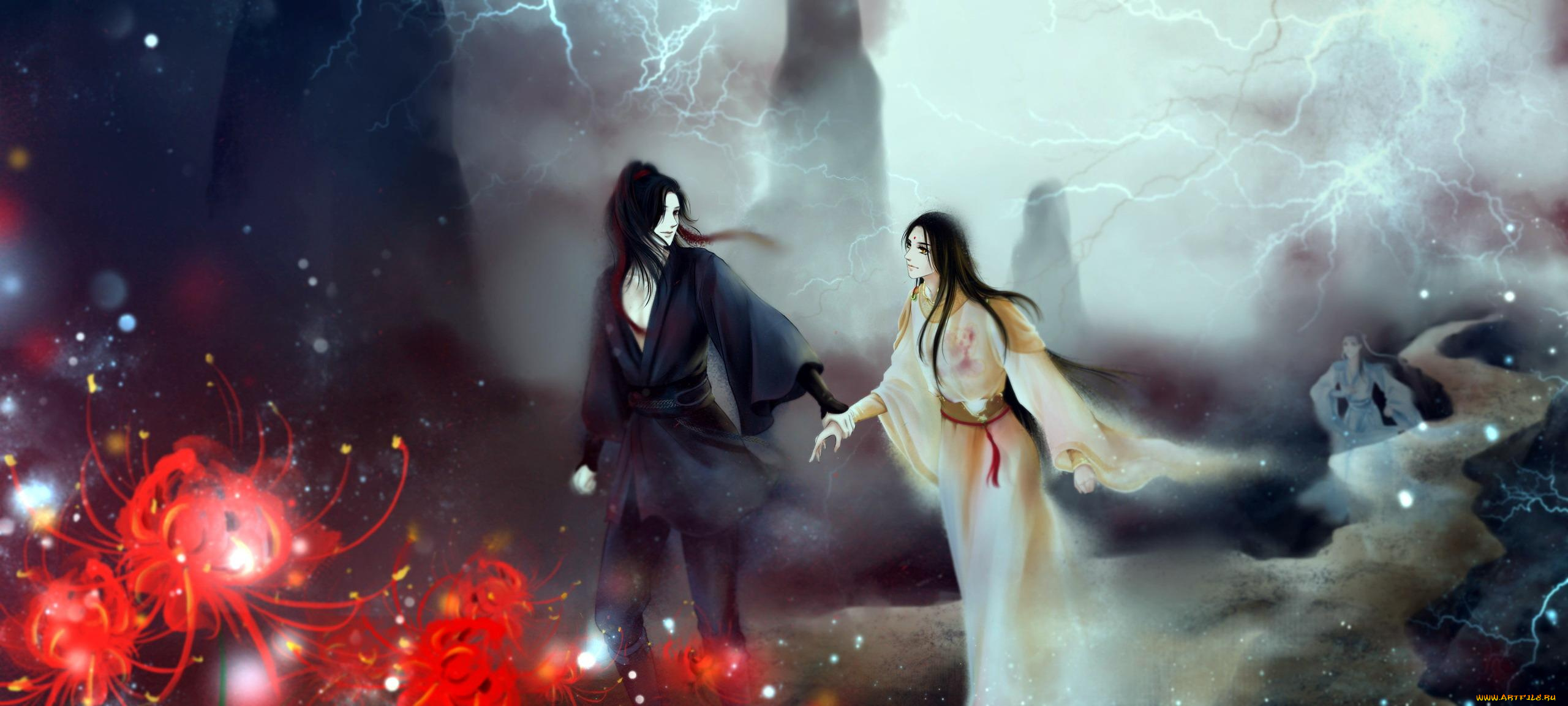 аниме, mo, dao, zu, shi, вэй, усянь, девушка, дорога