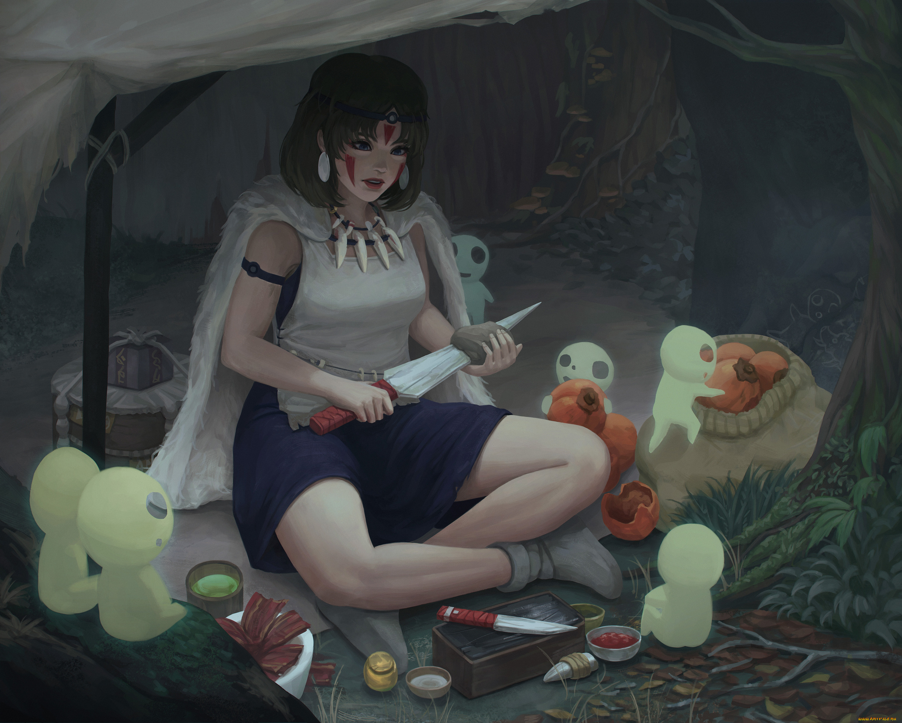 аниме, mononoke, hime, принцесса, мононоке