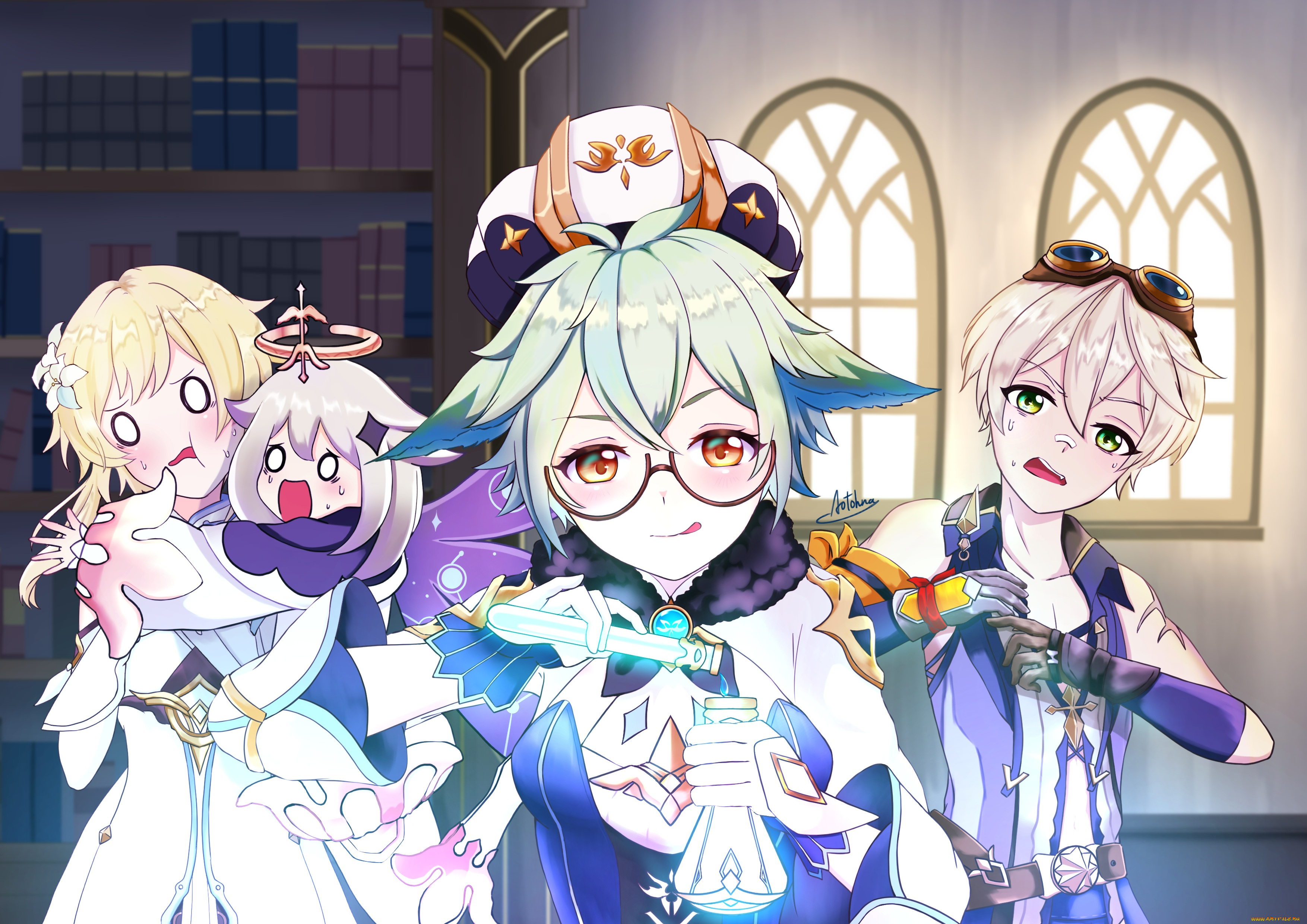 аниме, genshin, impact, genshin, impact