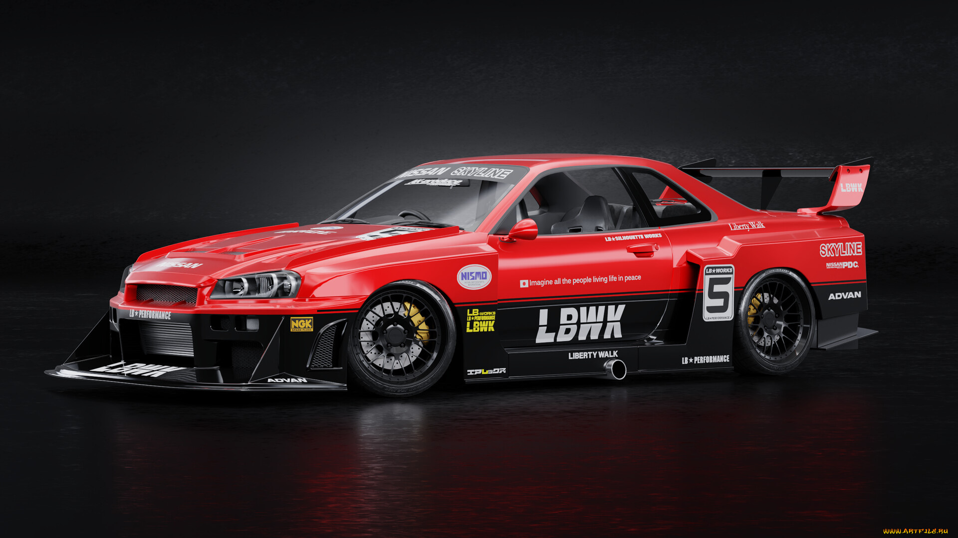 автомобили, 3д, nissan