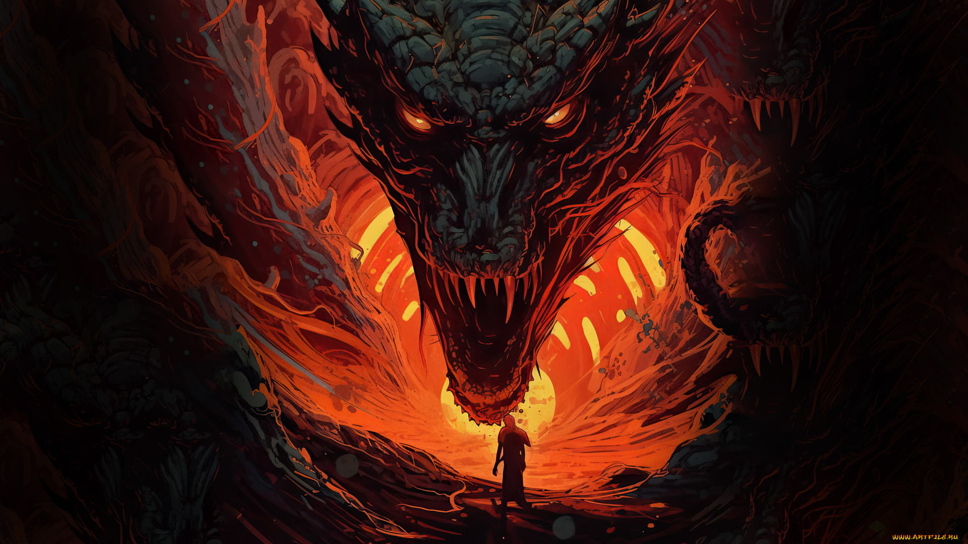 фэнтези, драконы, дракон