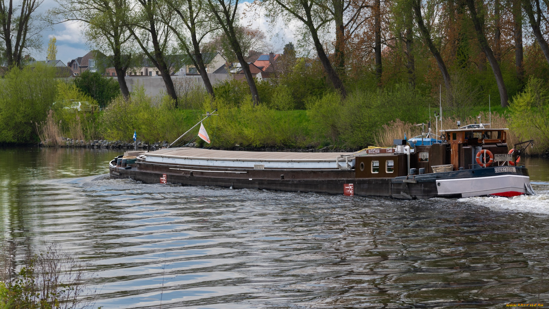 корабли, баржи, речное, судно