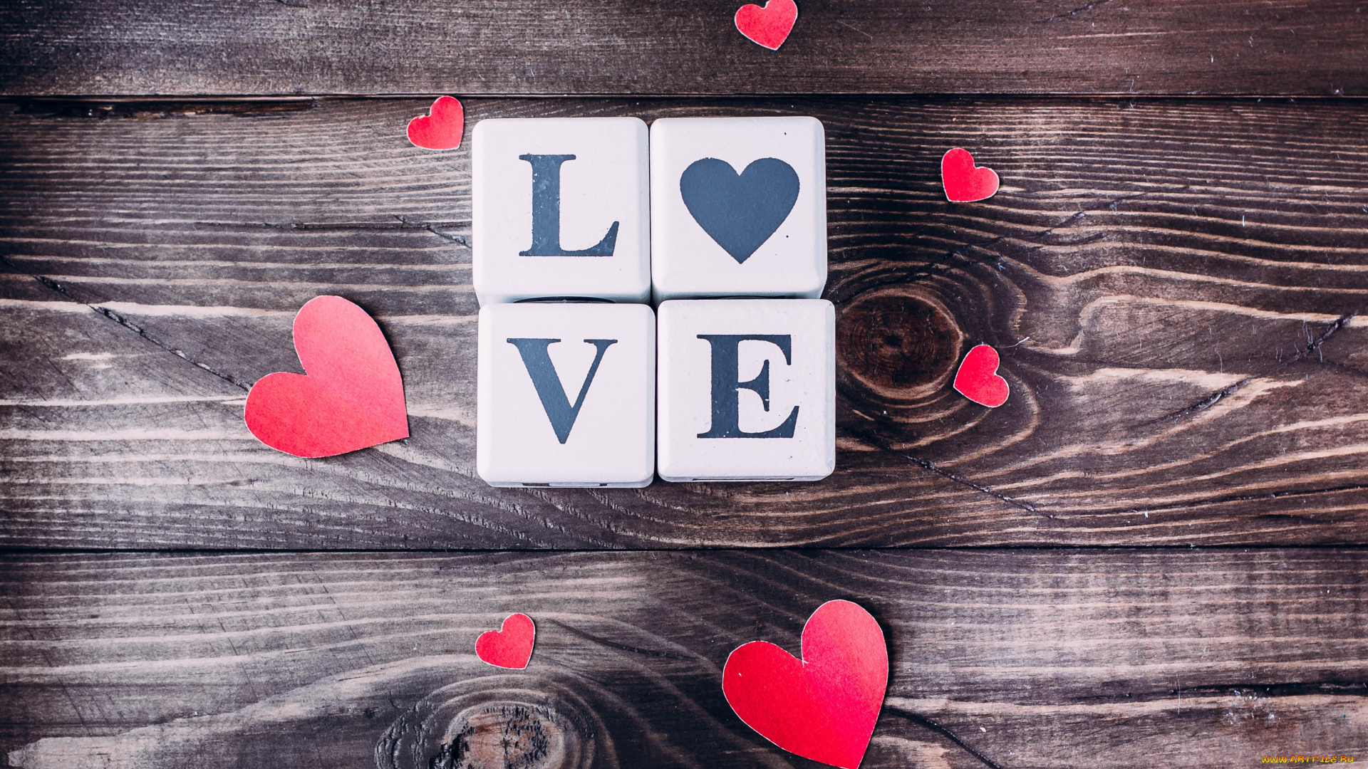 праздничные, день, святого, валентина, , сердечки, , любовь, кубики, сердечки
