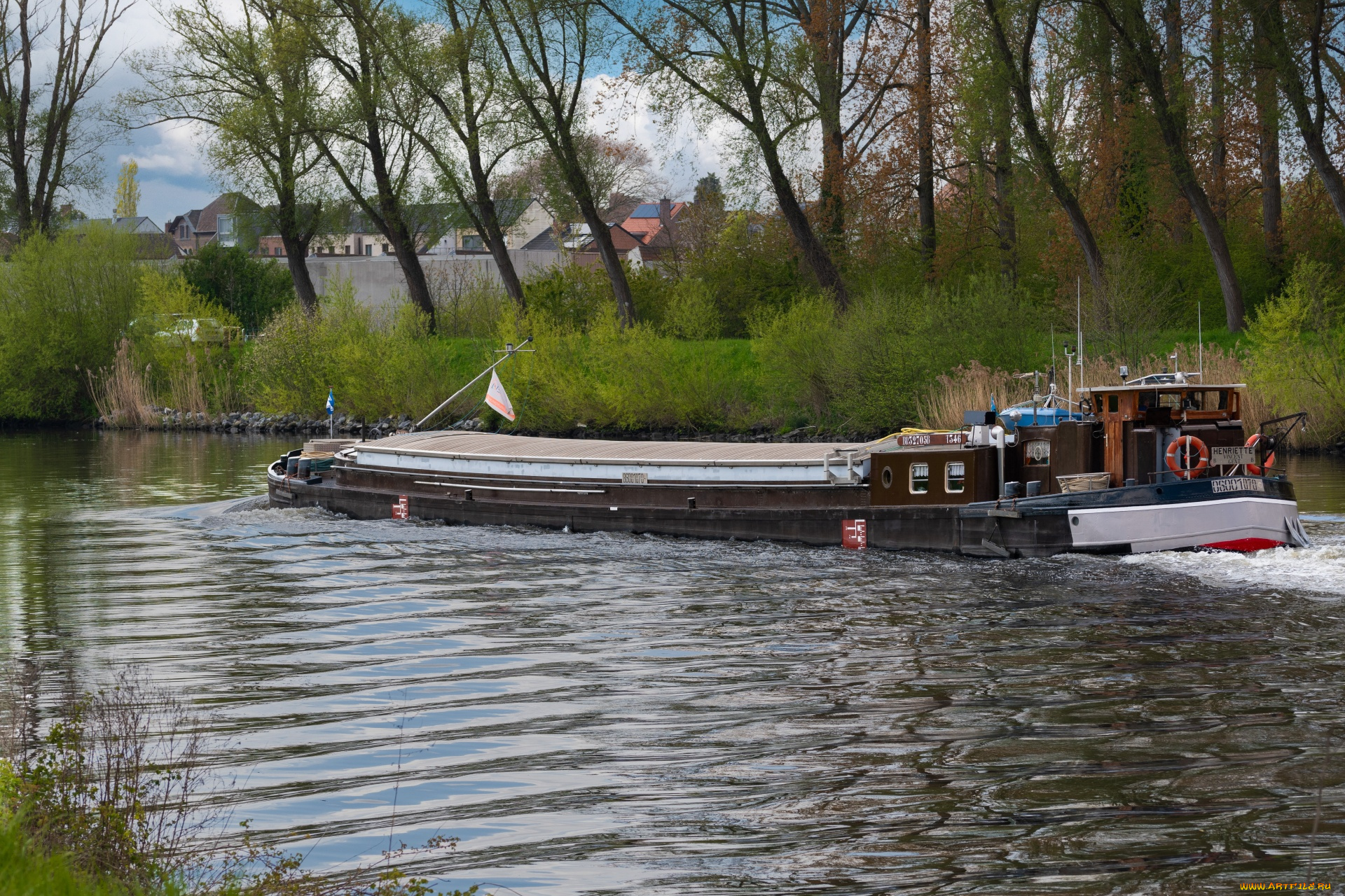 корабли, баржи, речное, судно