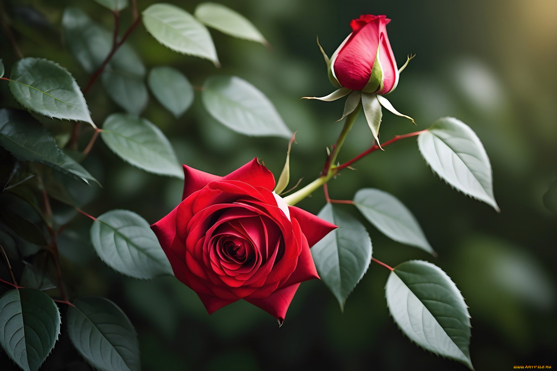 3д, графика, цветы, , flowers, розы