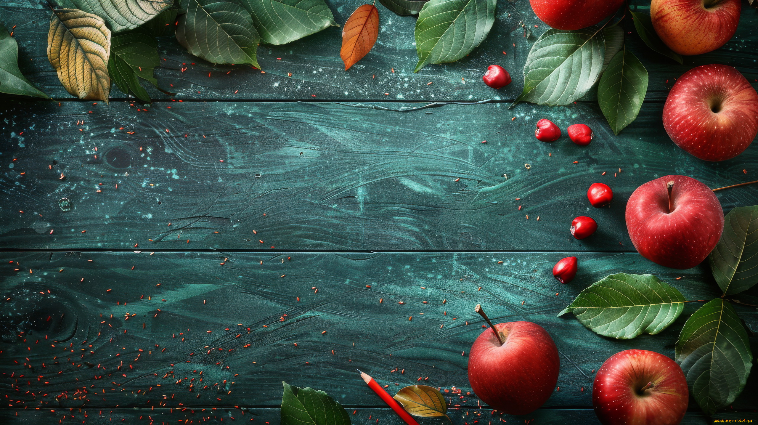 3д, графика, еда-, food, яблоки