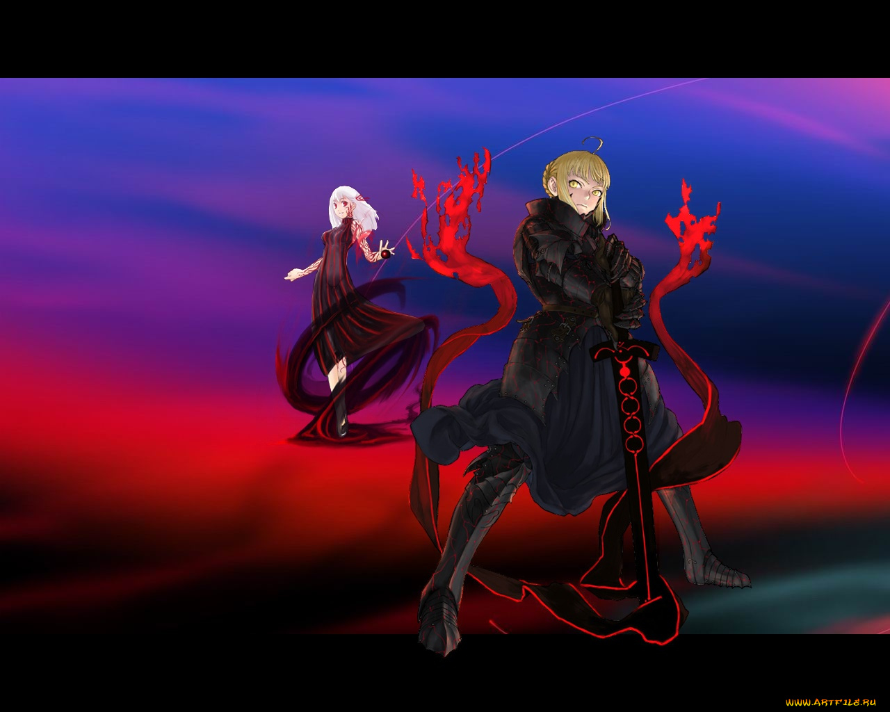 кровавый, патруль, аниме, fate, stay, night