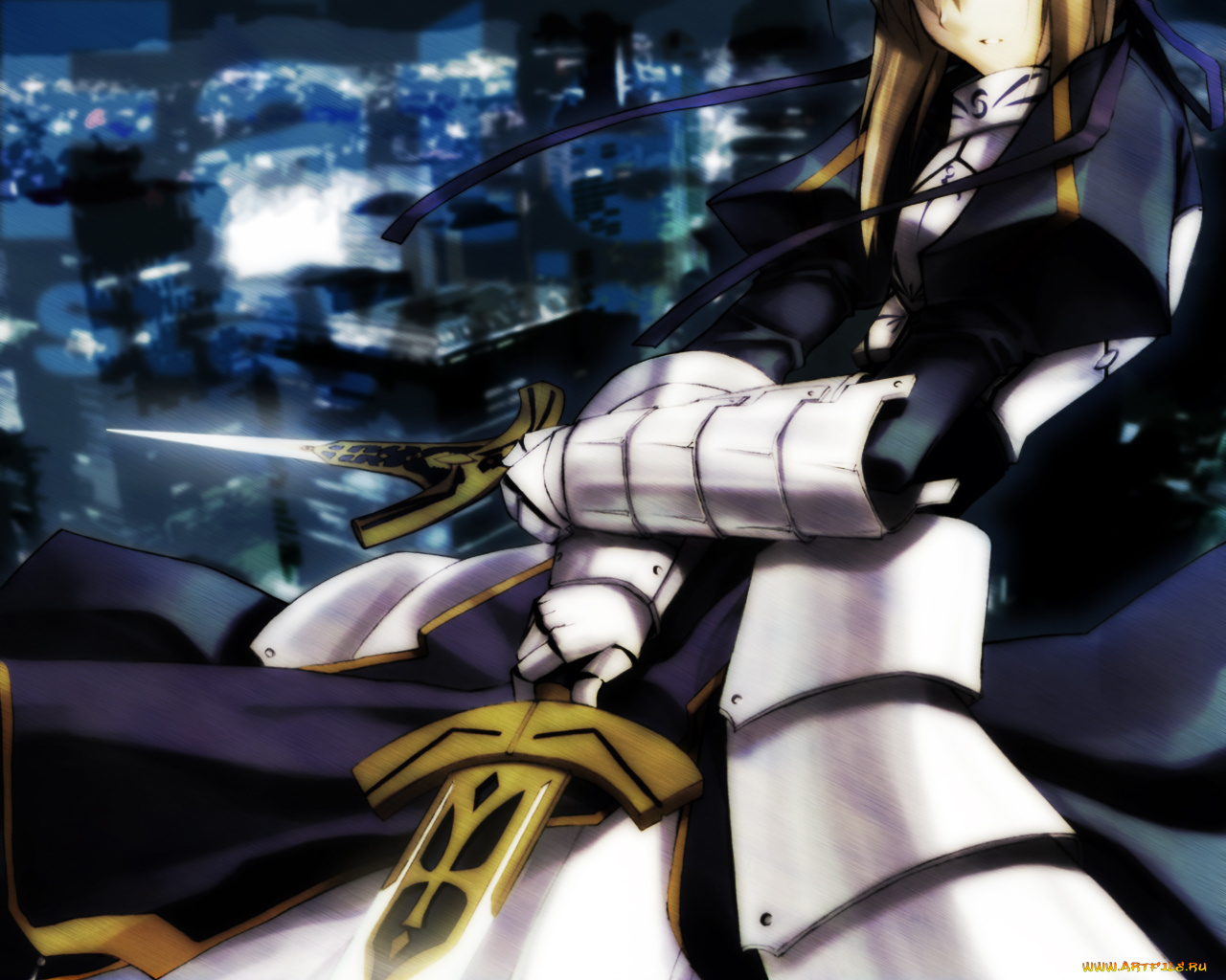 мечи, аниме, fate, stay, night