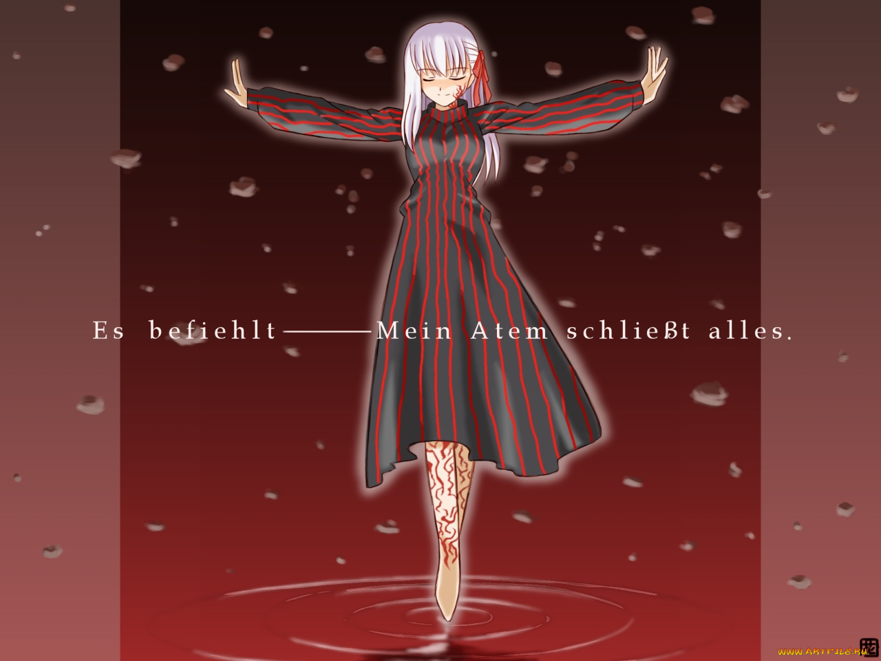 бегом, по, крови, аниме, fate, stay, night