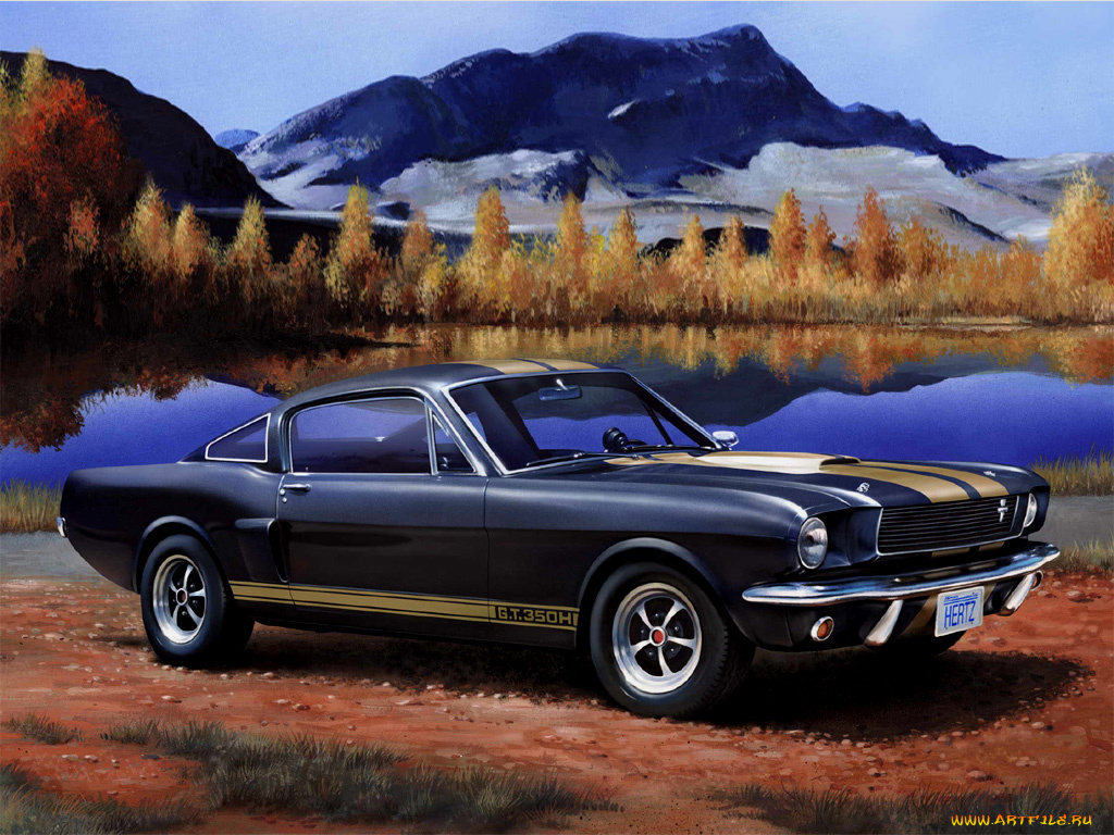 автомобили, рисованные