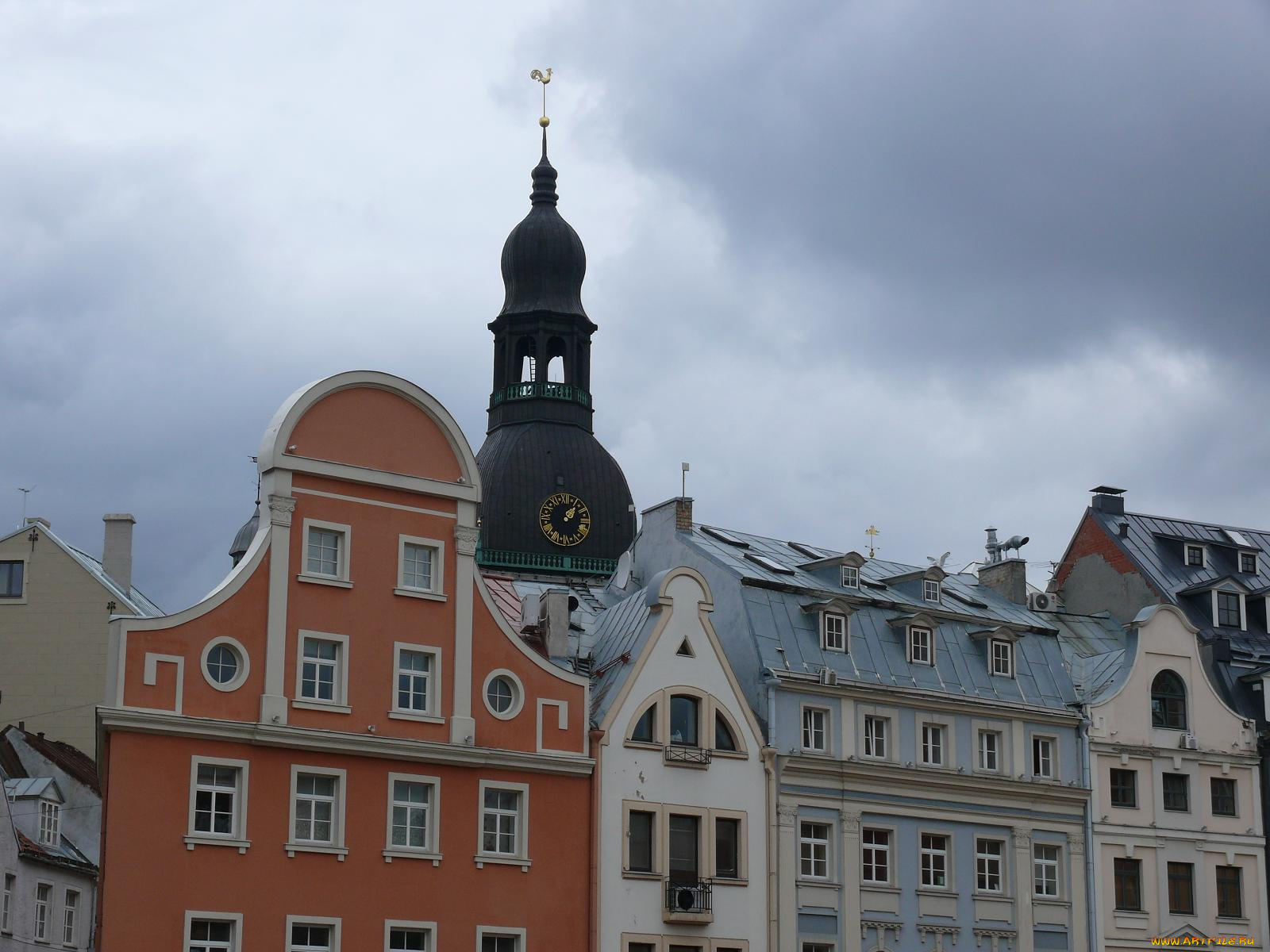 старая, рига, города, латвия