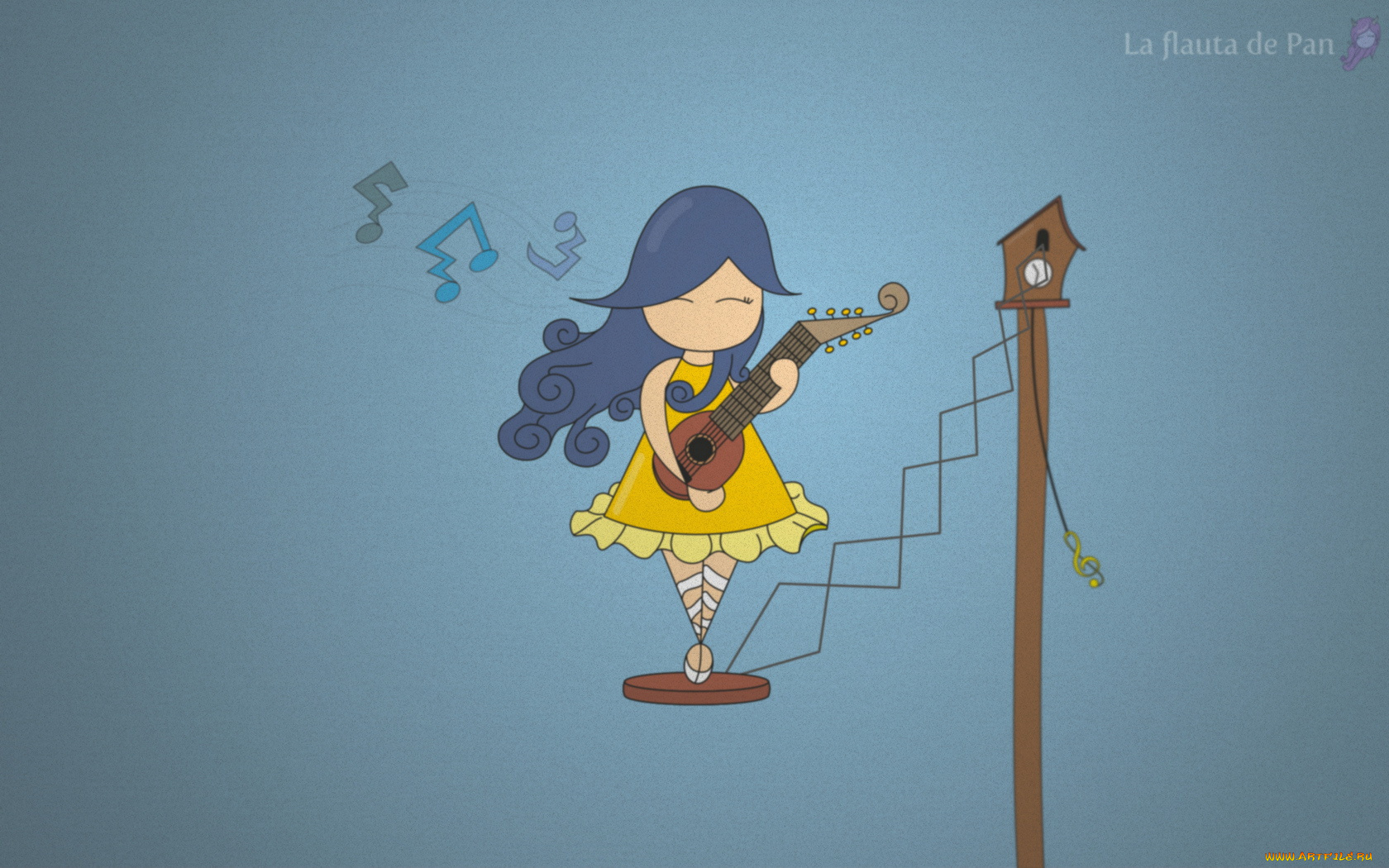 векторная, графика, девушка