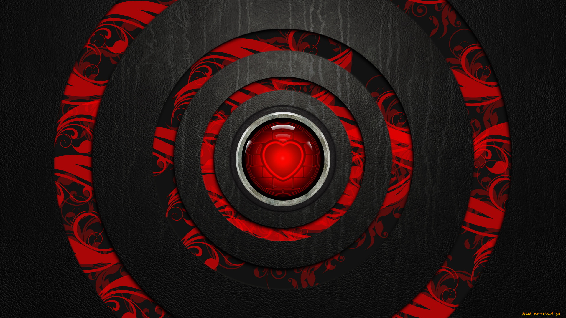3д, графика, fractal, фракталы, сердечко