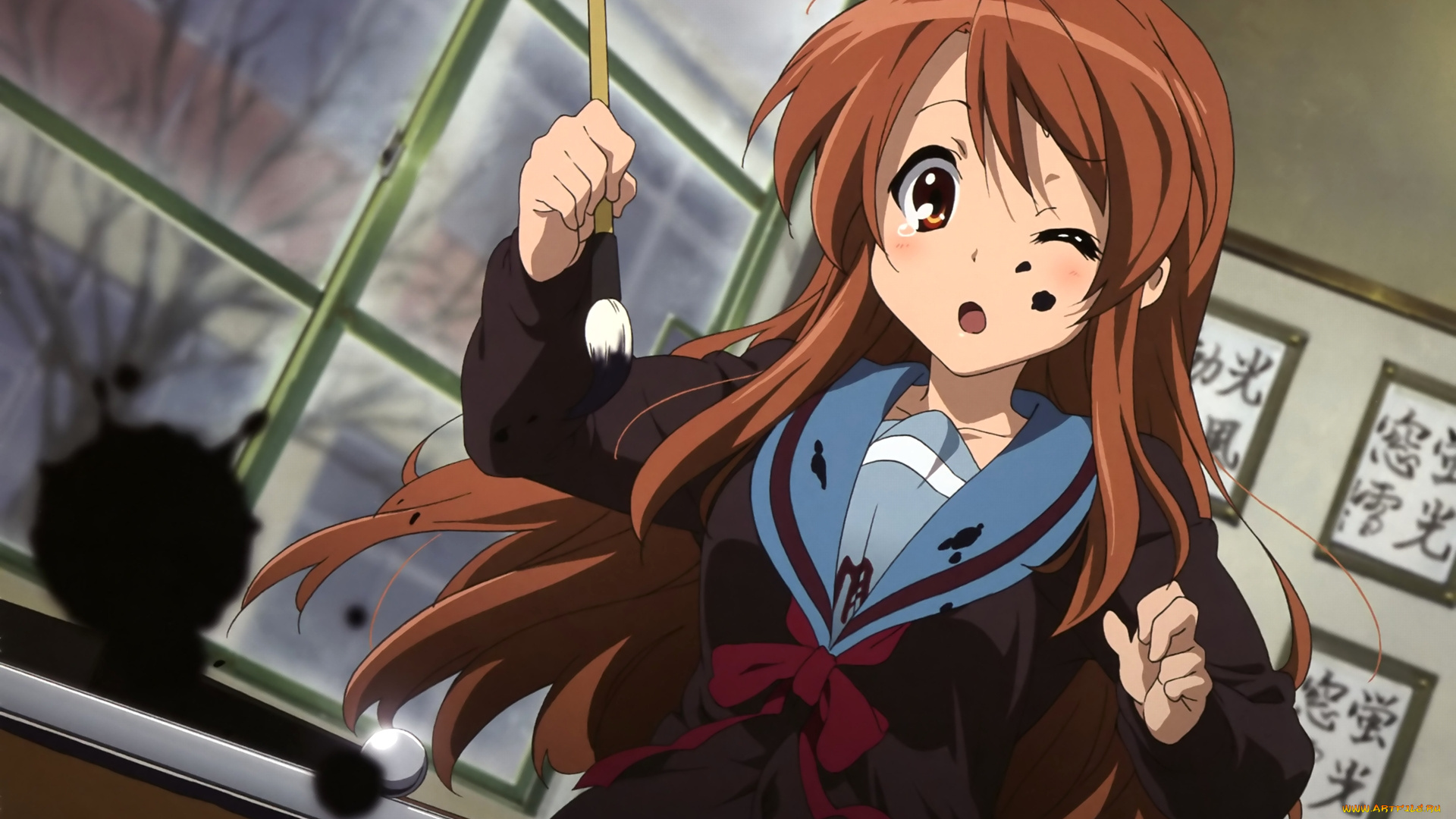 аниме, the, melancholy, of, haruhi, suzumiya, девушка