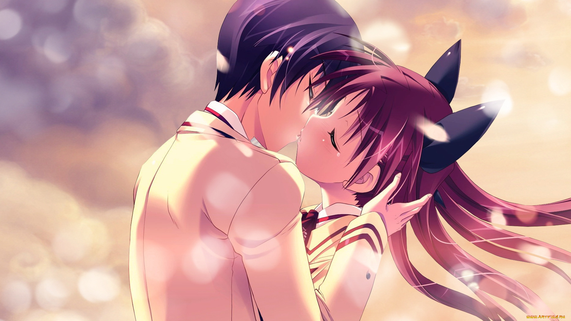 аниме, *unknown, другое, поцелуй