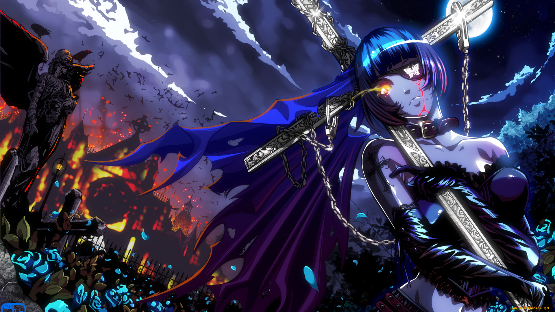 ikkitousen, аниме, ikki, tousen, ryomou, shimei