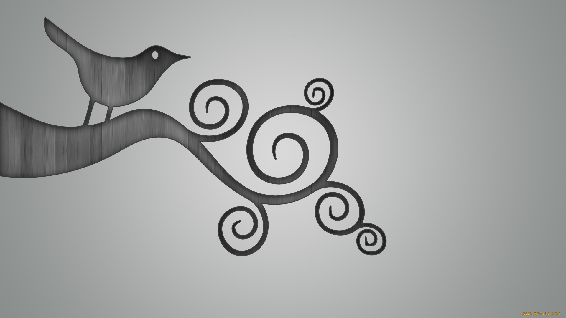 векторная, графика, птичка