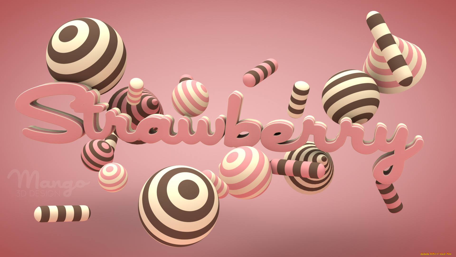 векторная, графика, шары, линии