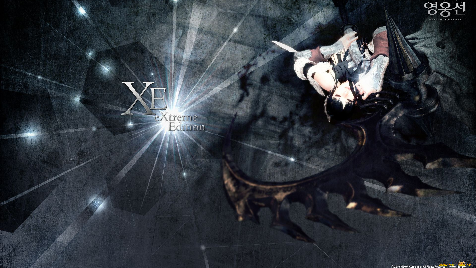 видео, игры, vindictus, свет, лучи, девушка