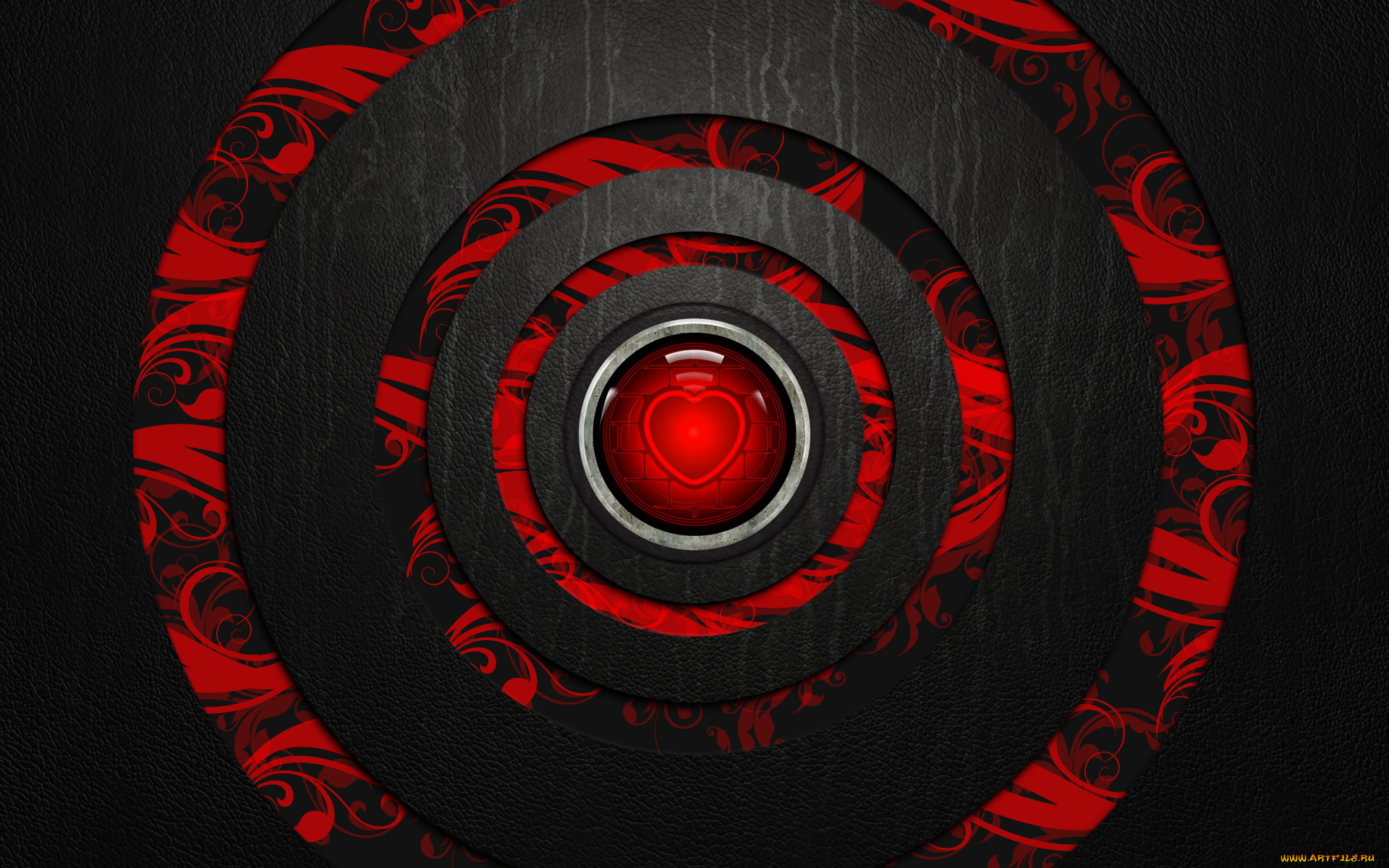 3д, графика, fractal, фракталы, сердечко