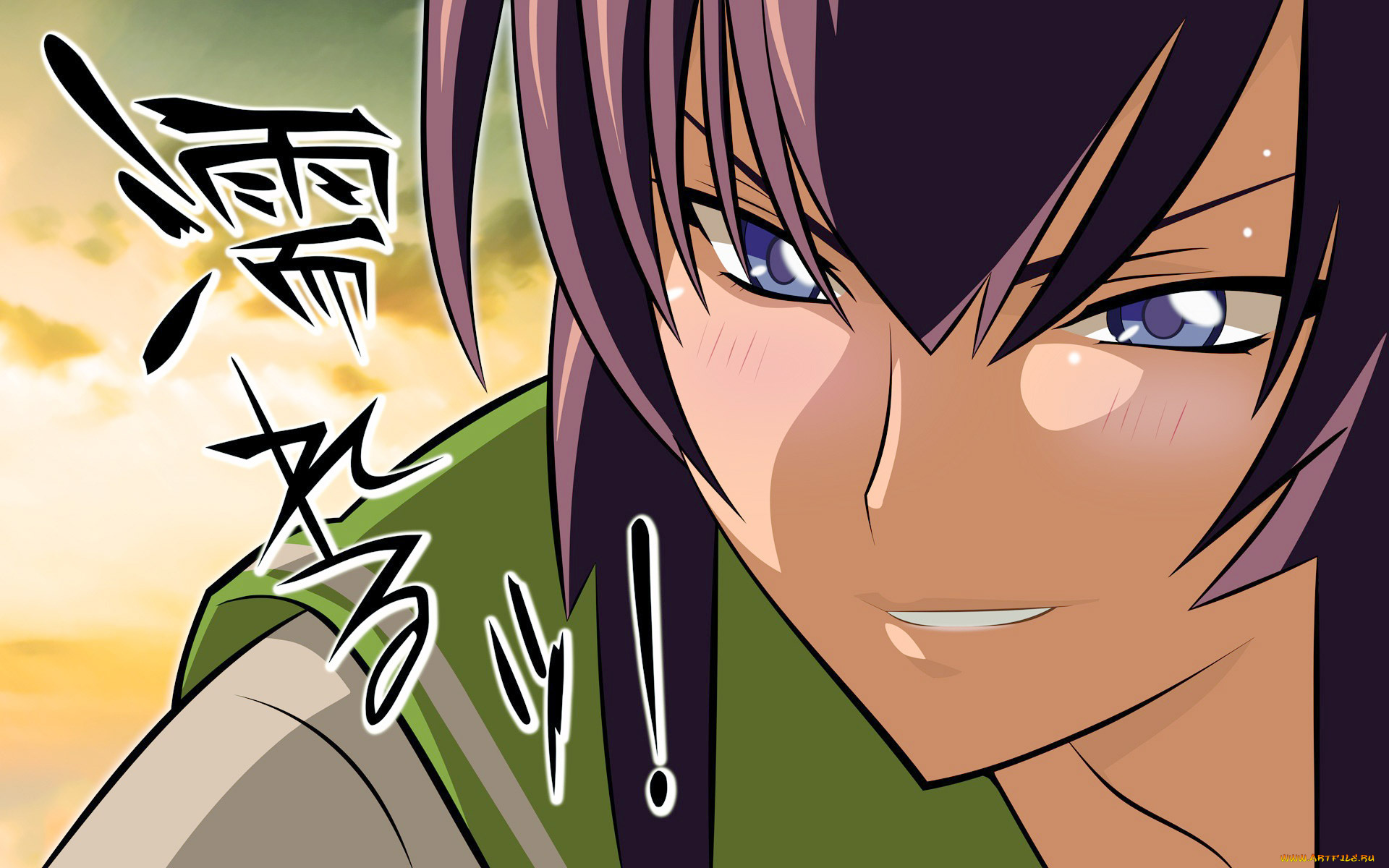 аниме, highschool, of, the, dead, мальчик, глаза