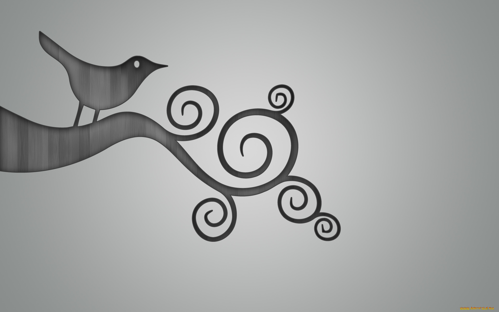 векторная, графика, птичка