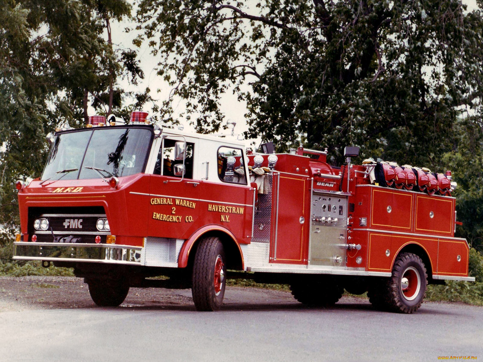 fmc, bean, firetruck, автомобили, пожарные, машины, auto