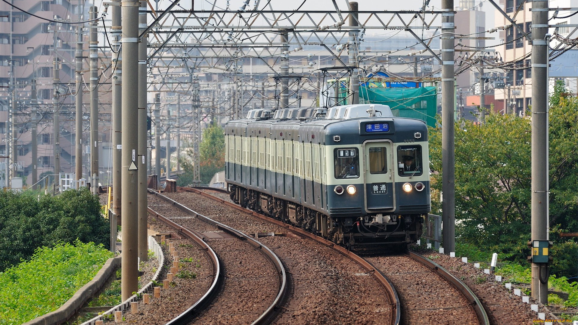 техника, электрички, рельсы