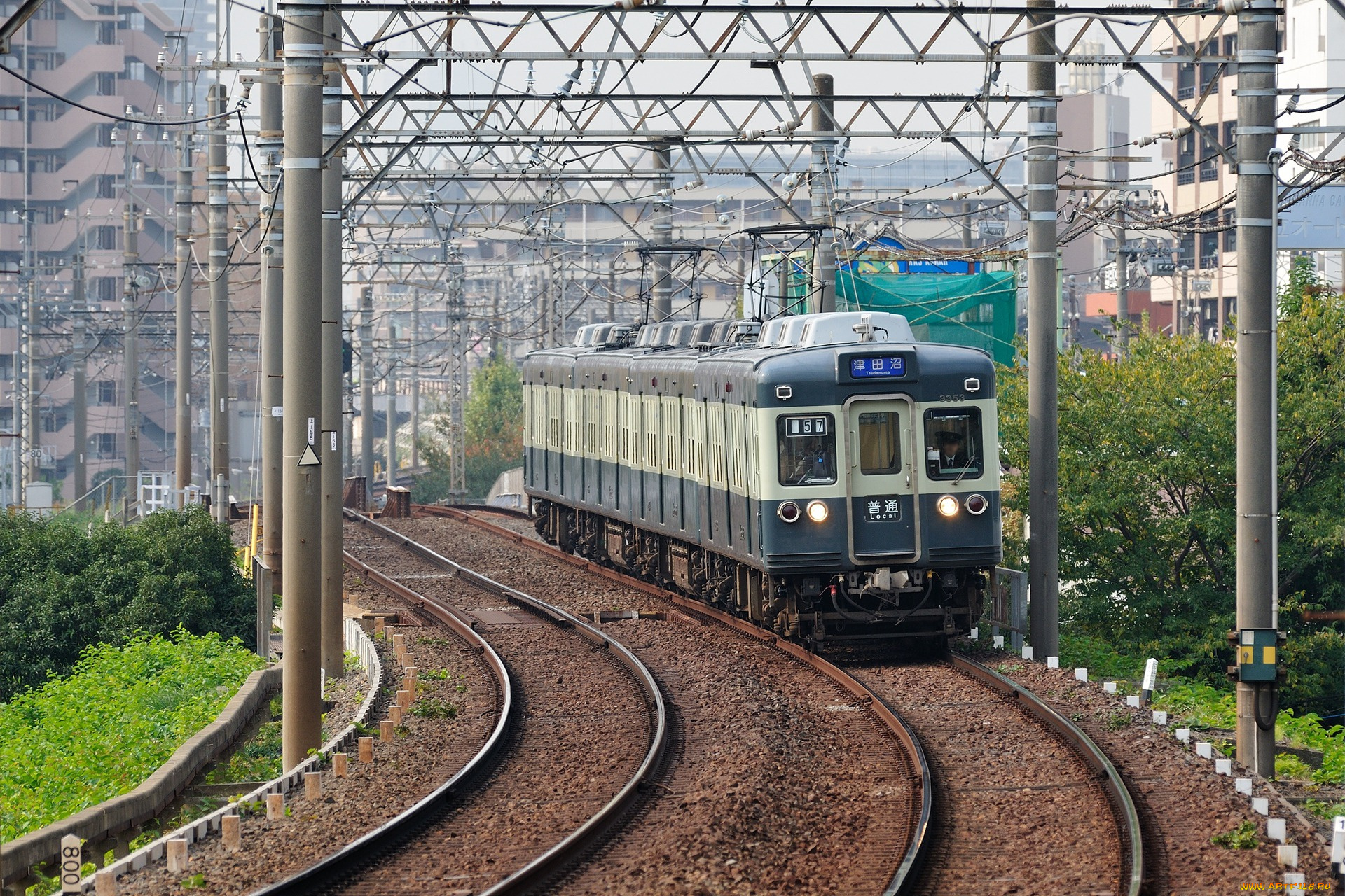 техника, электрички, рельсы