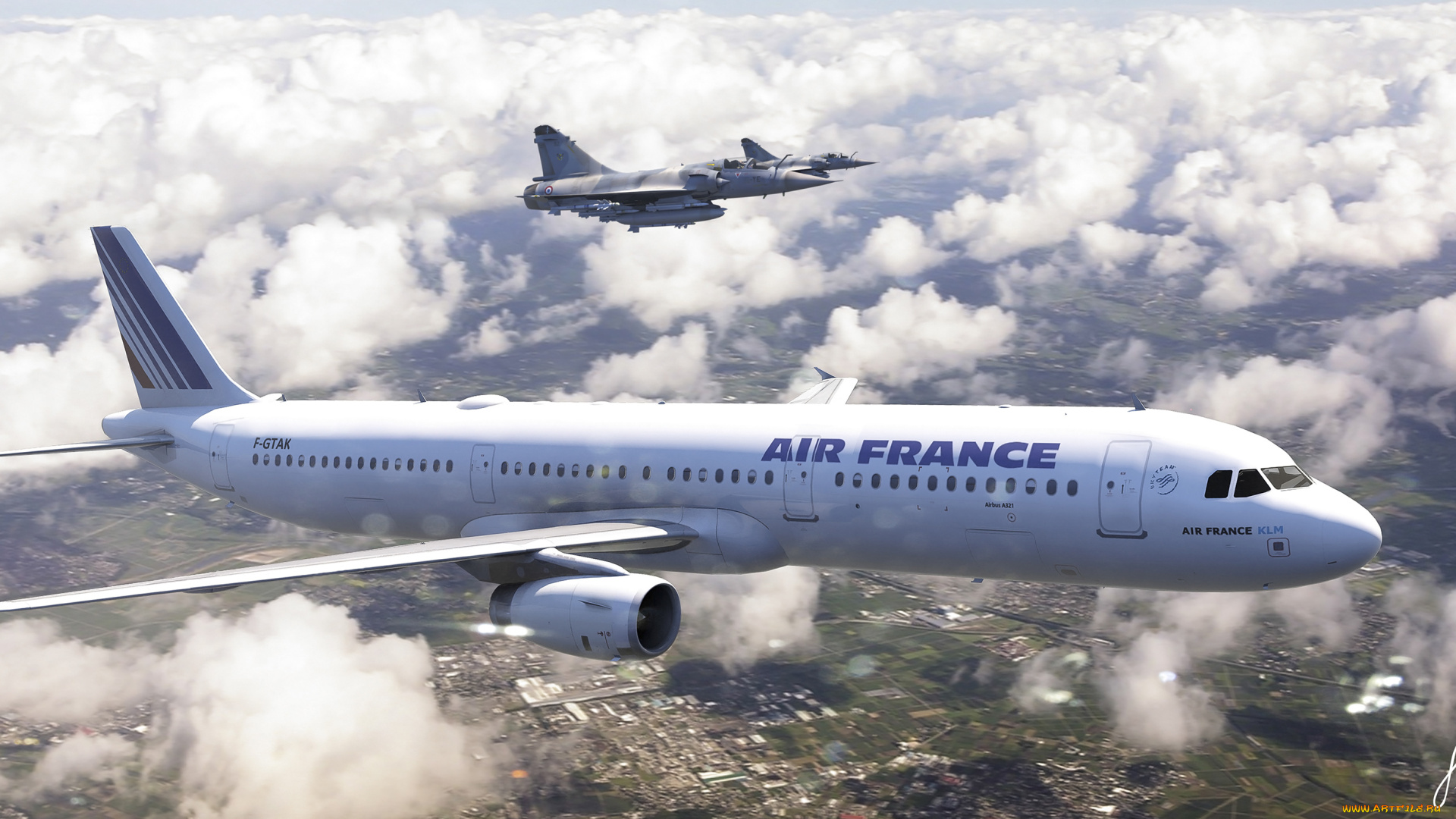 авиация, разные, вместе, облака