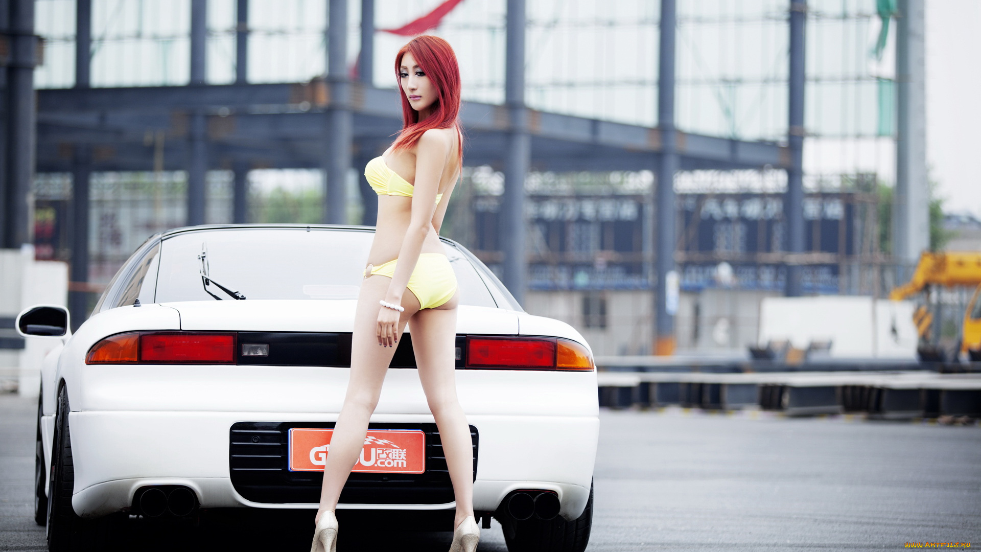 автомобили, авто, девушками, mitsubishi, 3000gt, девушка