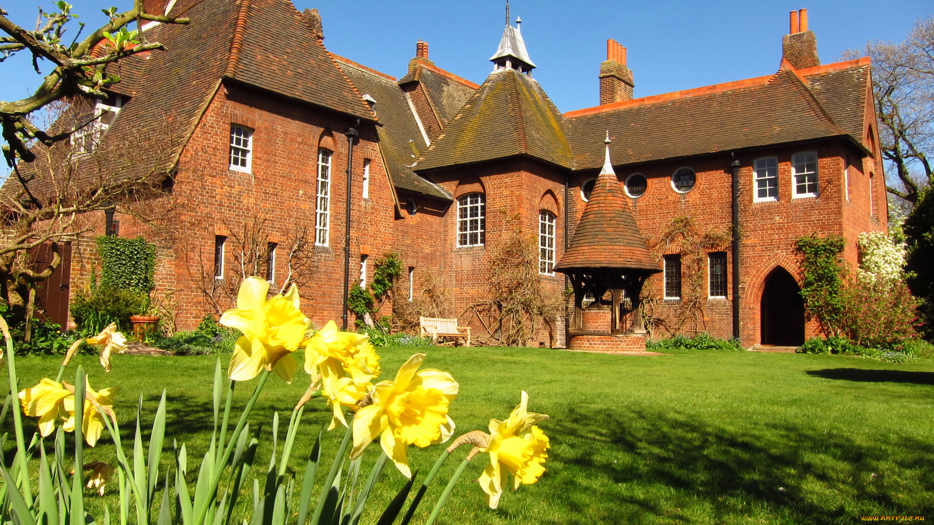bexleyheath, england, города, здания, дома, ландшафт, колодец, дом