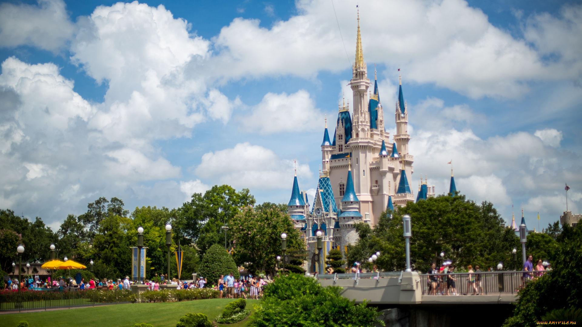 города, диснейленд, парк, замок