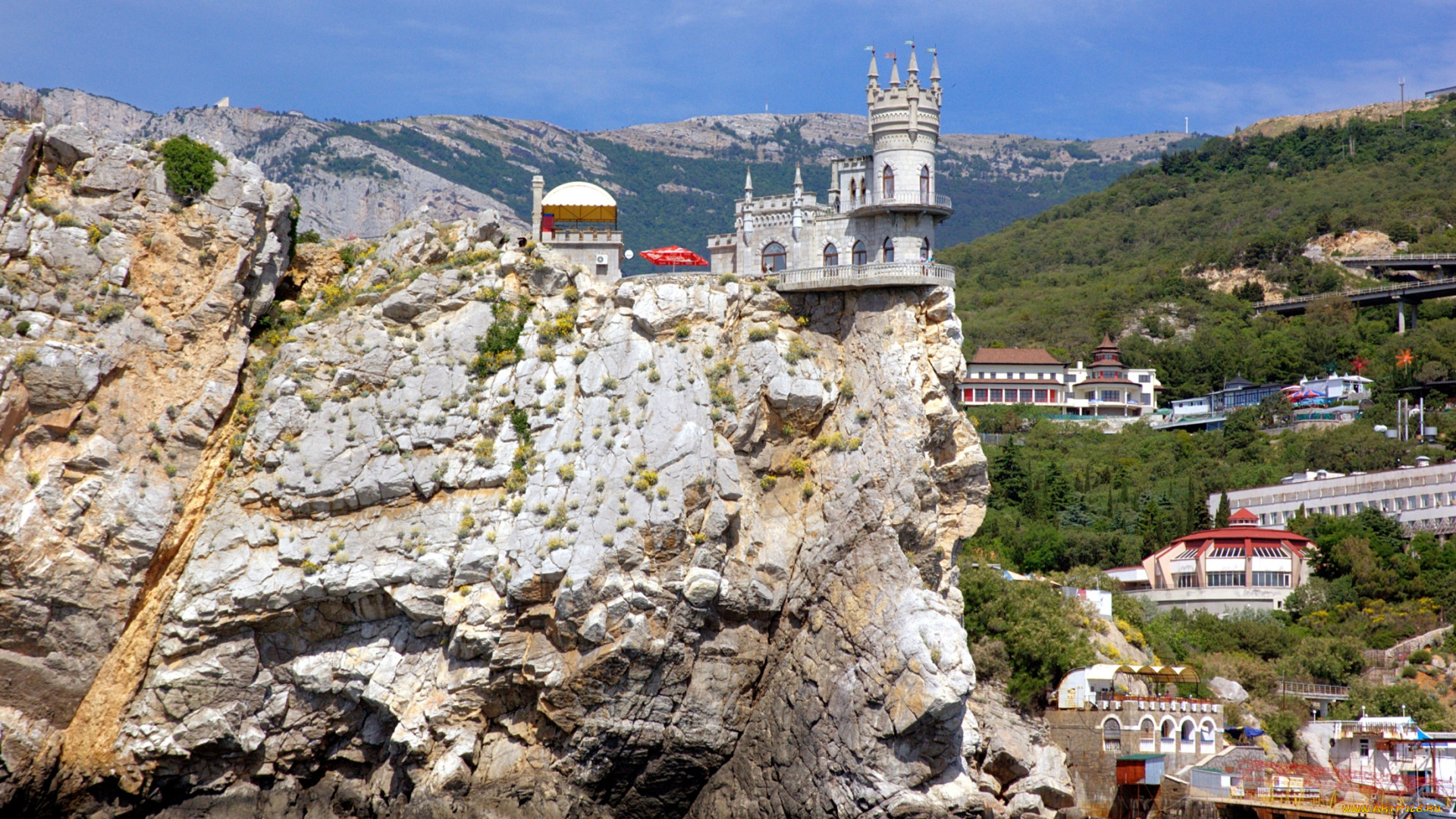 города, ласточкино, гнездо, украина, Ялта, замок, море