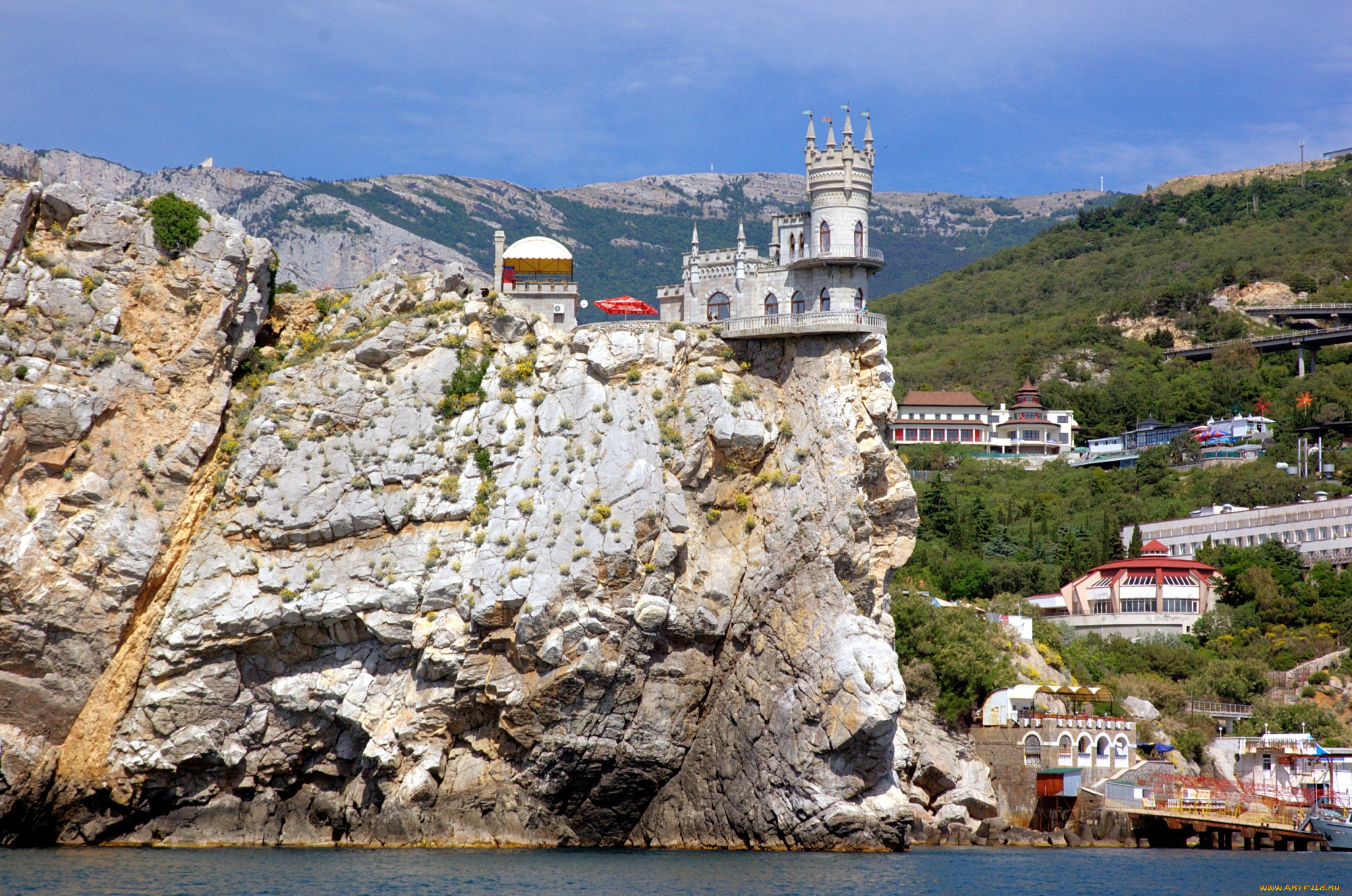 города, ласточкино, гнездо, украина, Ялта, замок, море