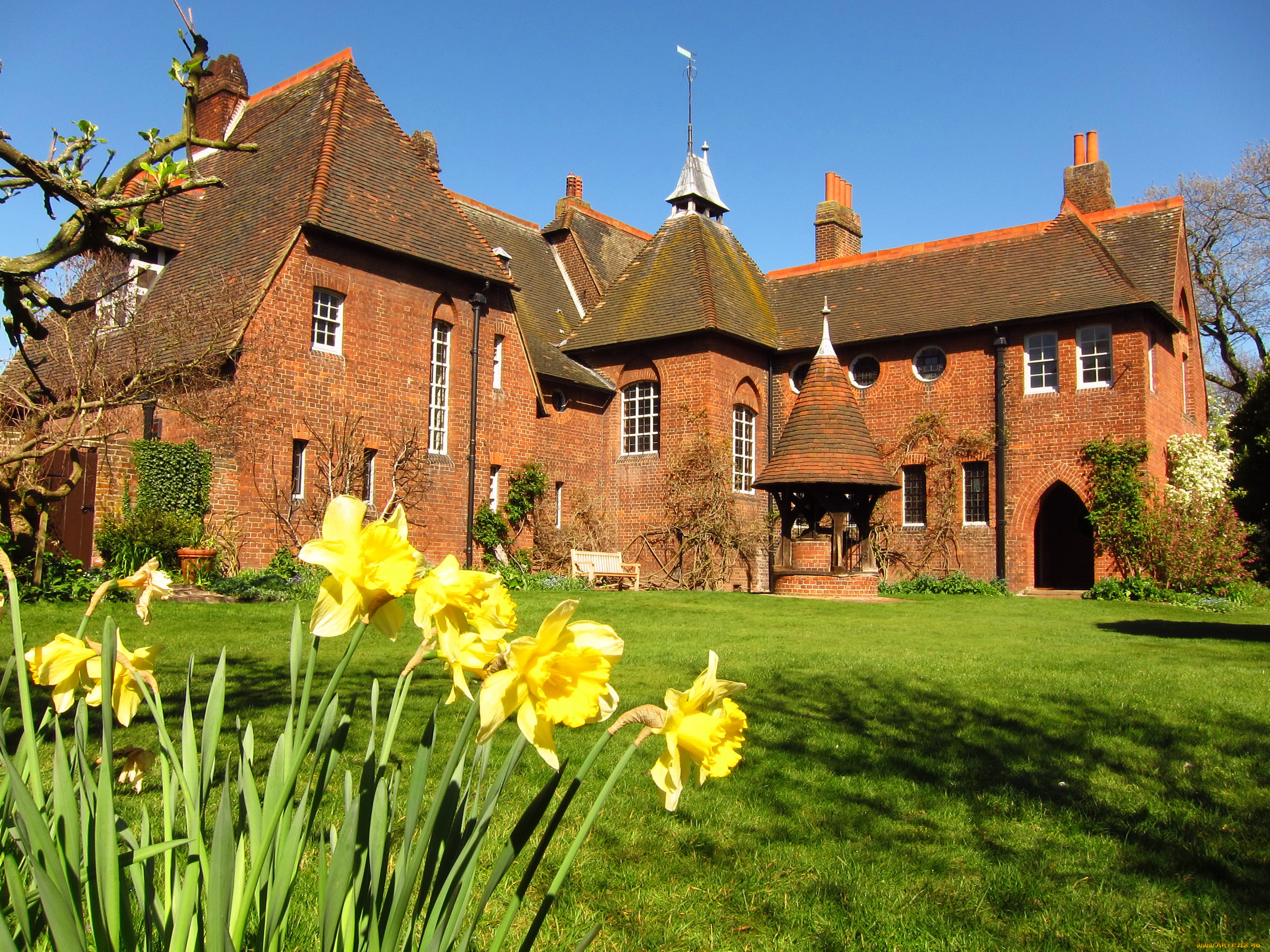 bexleyheath, england, города, здания, дома, ландшафт, колодец, дом