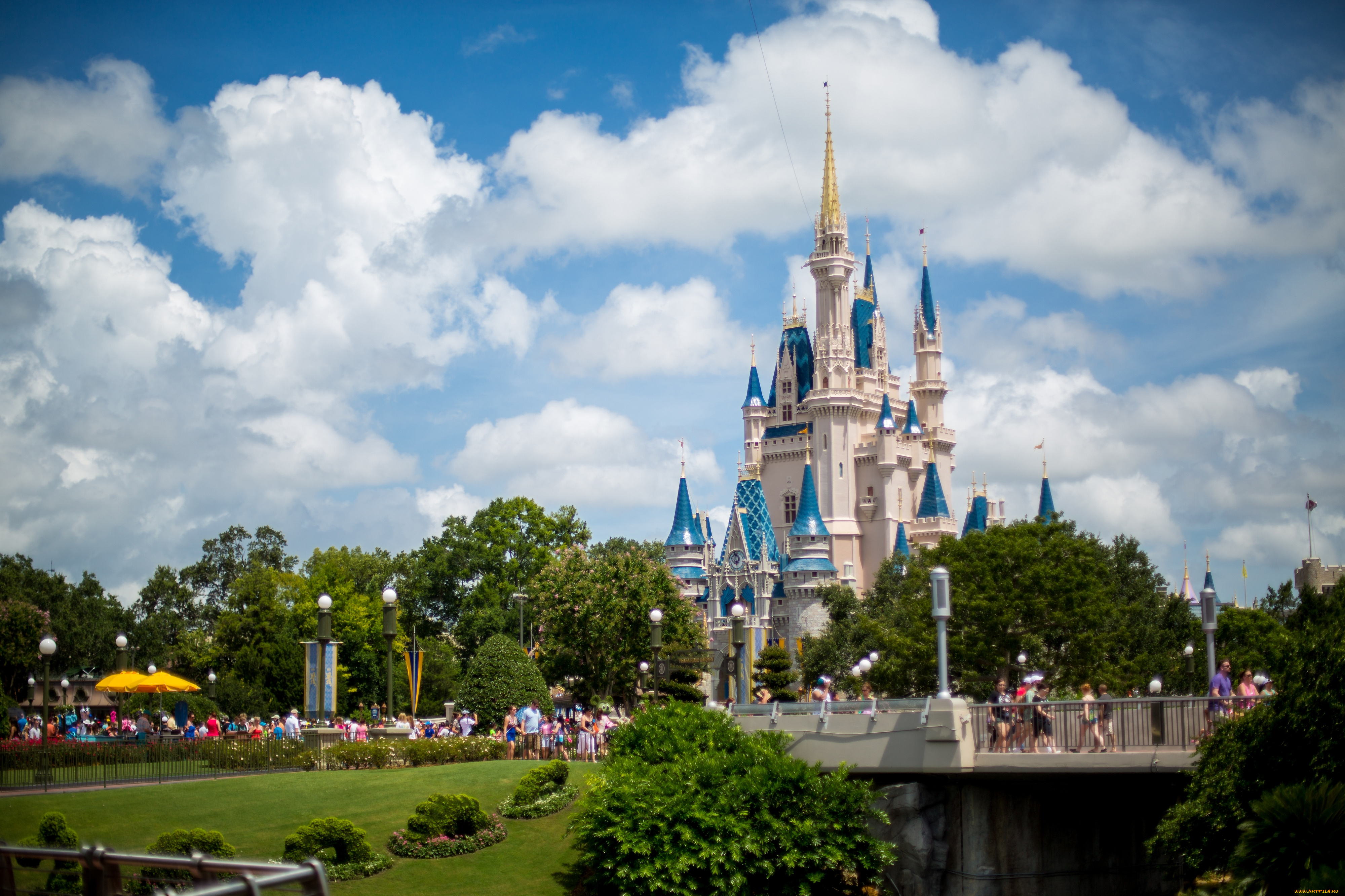 города, диснейленд, парк, замок