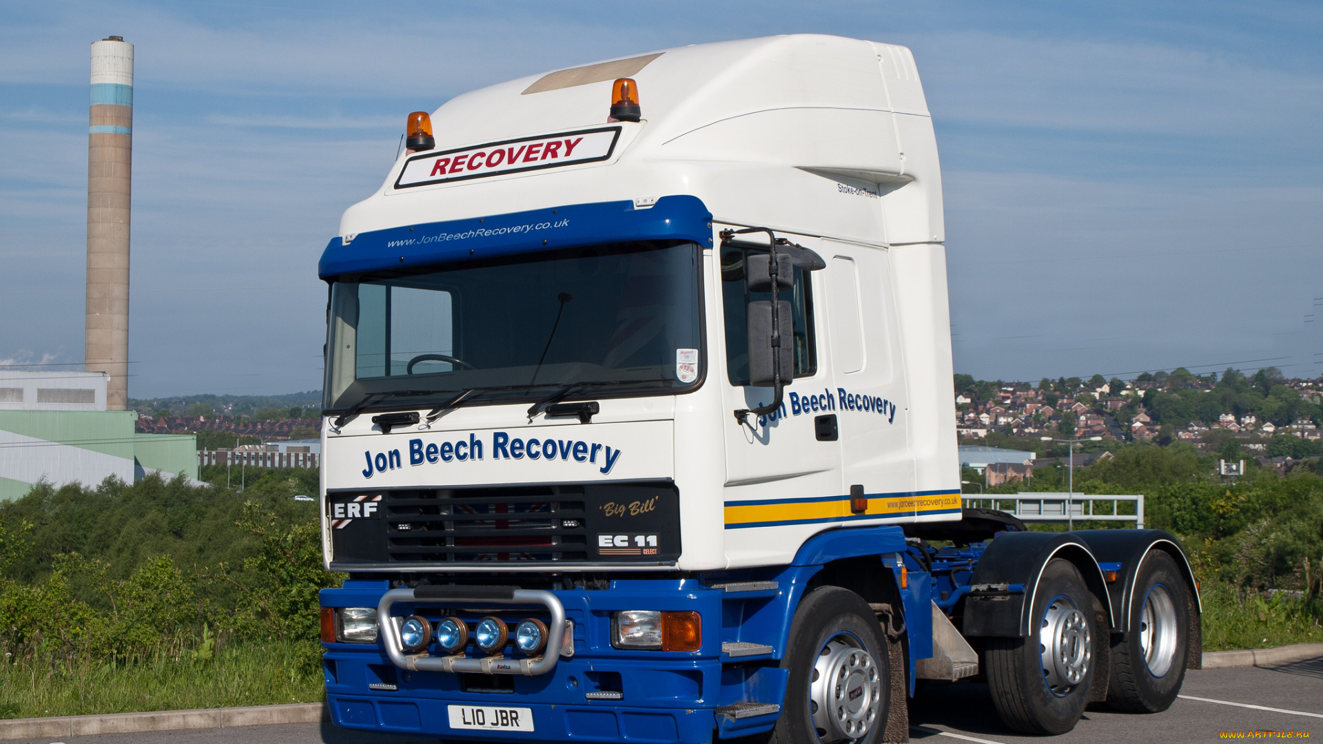 1999, erf, ec11, jon, beech, recovery, автомобили, erf, транспортное, средство, автомобиль