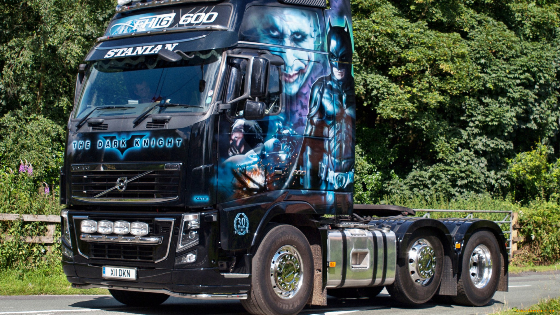 volvo, fh16, the, dark, knight, автомобили, volvo, trucks, тяжёлый, грузовик, седельный, тягач