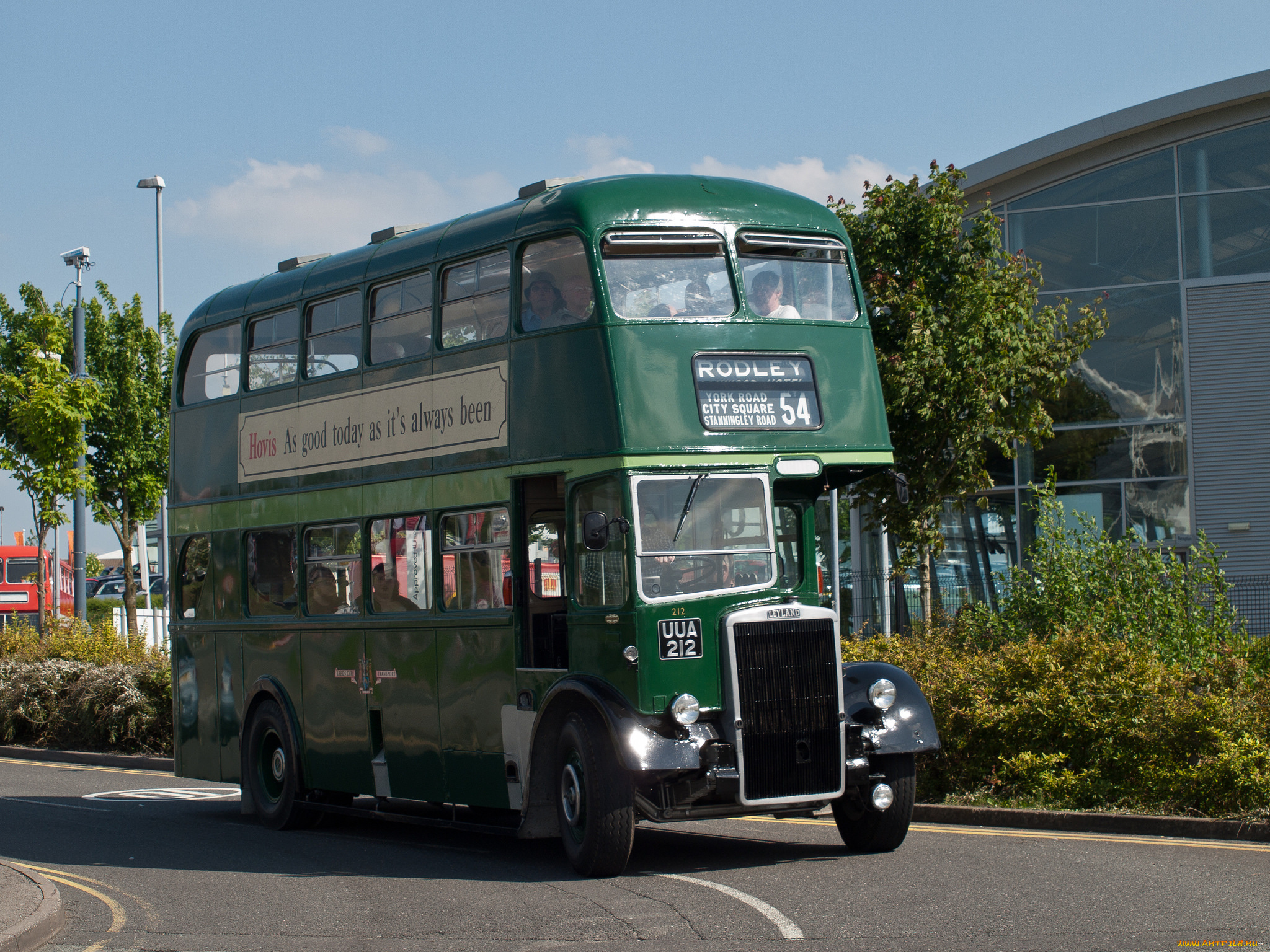 1955, leyland, titan, pd2roe, leeds, city, transport, 212, автомобили, автобусы, общественный, транспорт, автобус