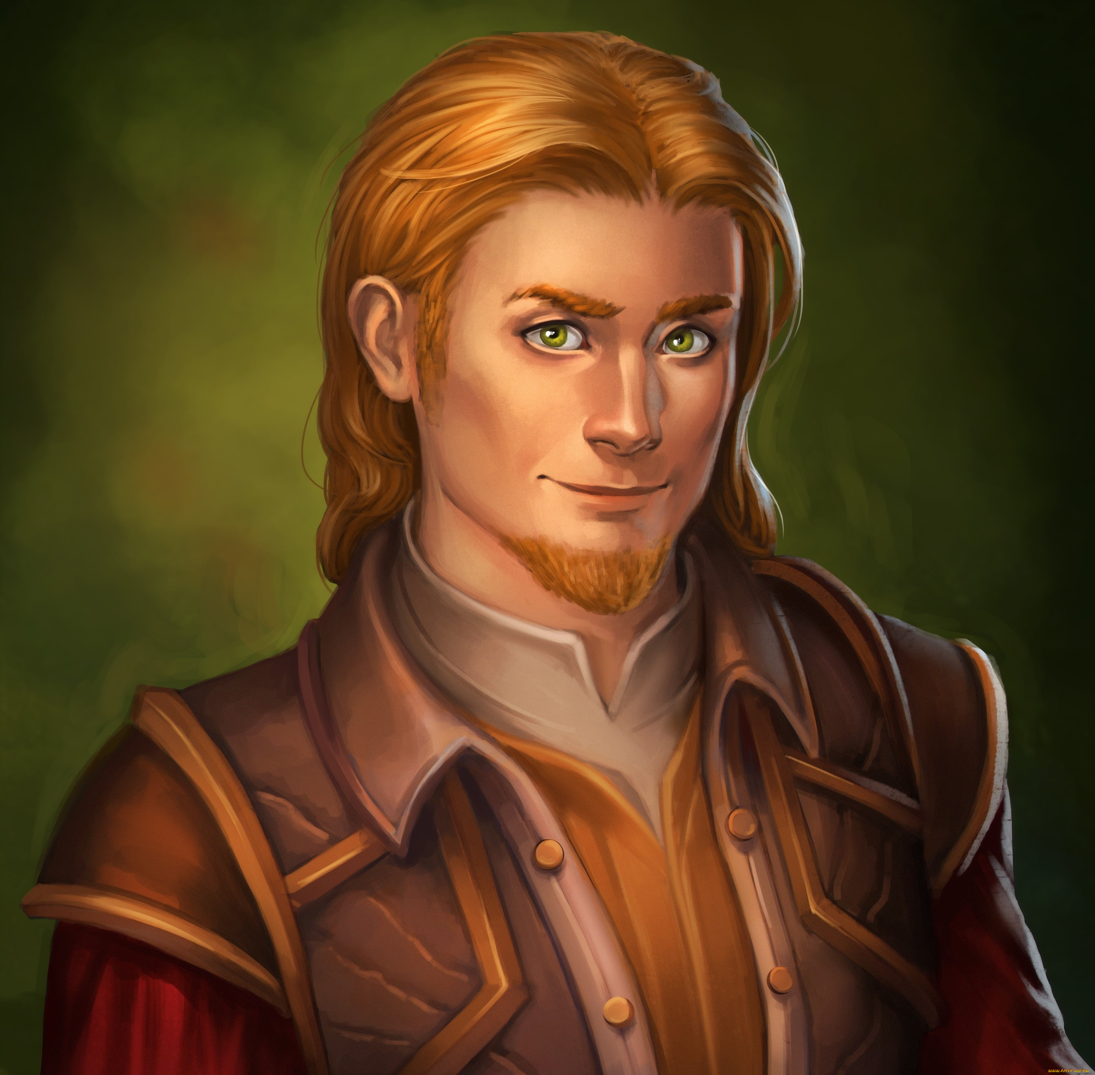 рисованные, люди, взгляд, мужчина